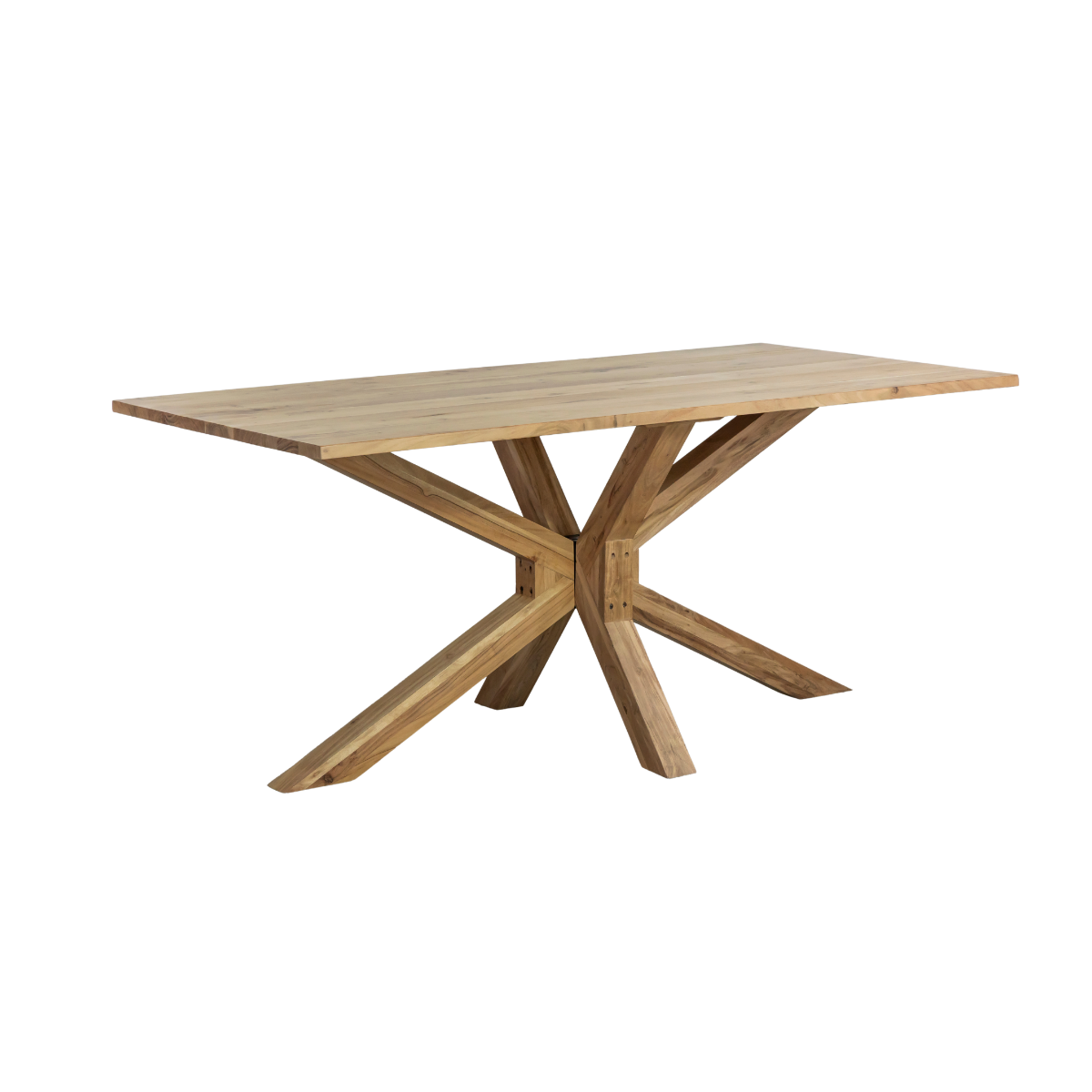 Table à manger rectangulaire en bois d'acacia Izel