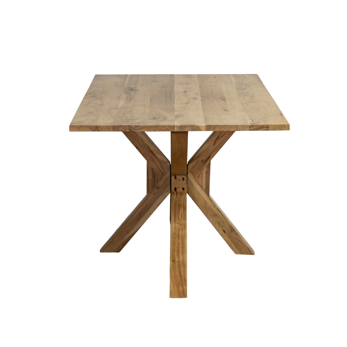 Table à manger rectangulaire en bois d'acacia Izel