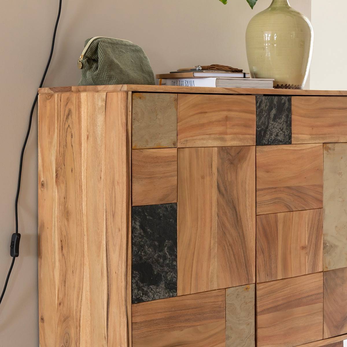 Buffet en bois d'acacia Renaud