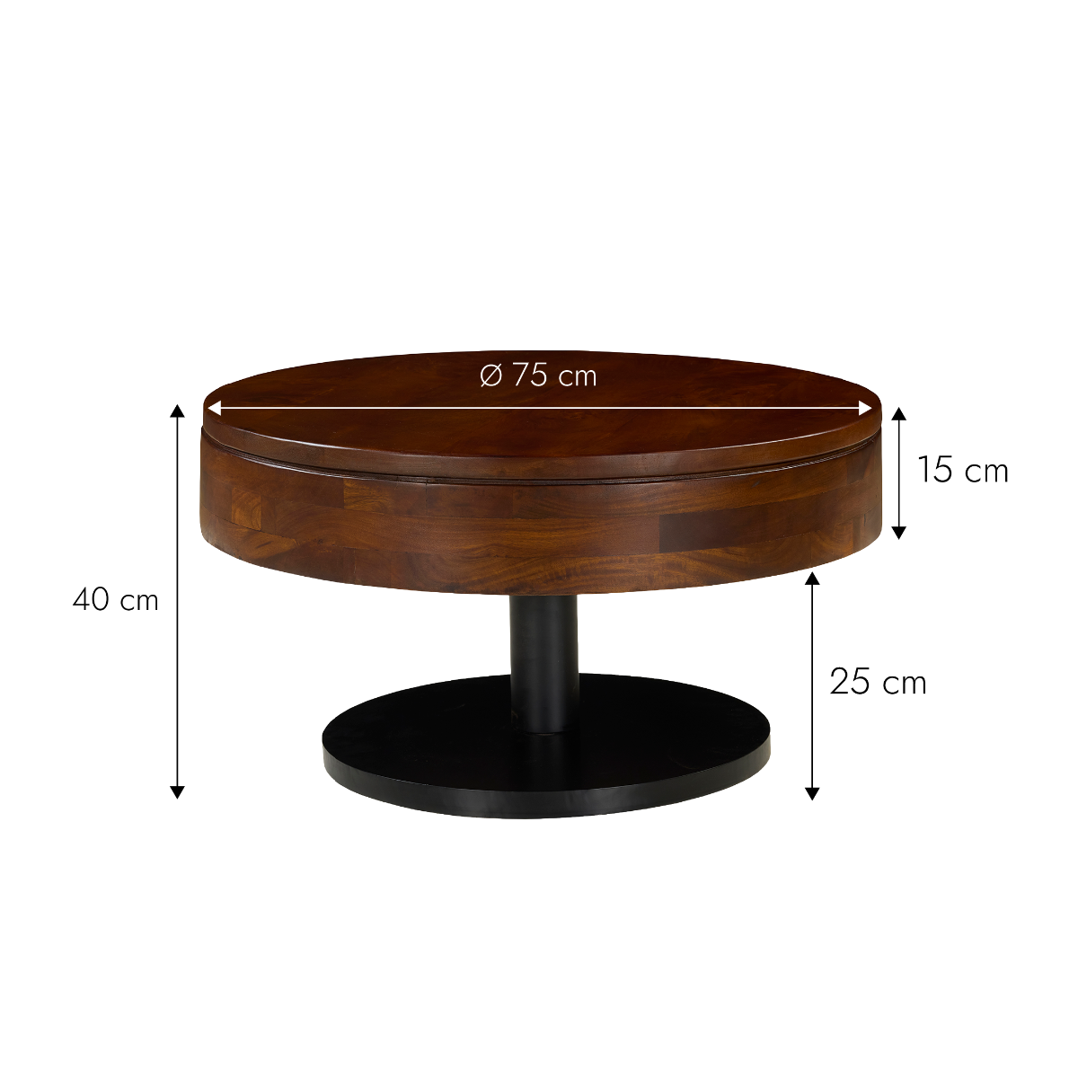Table basse en bois de manguier Azalea
