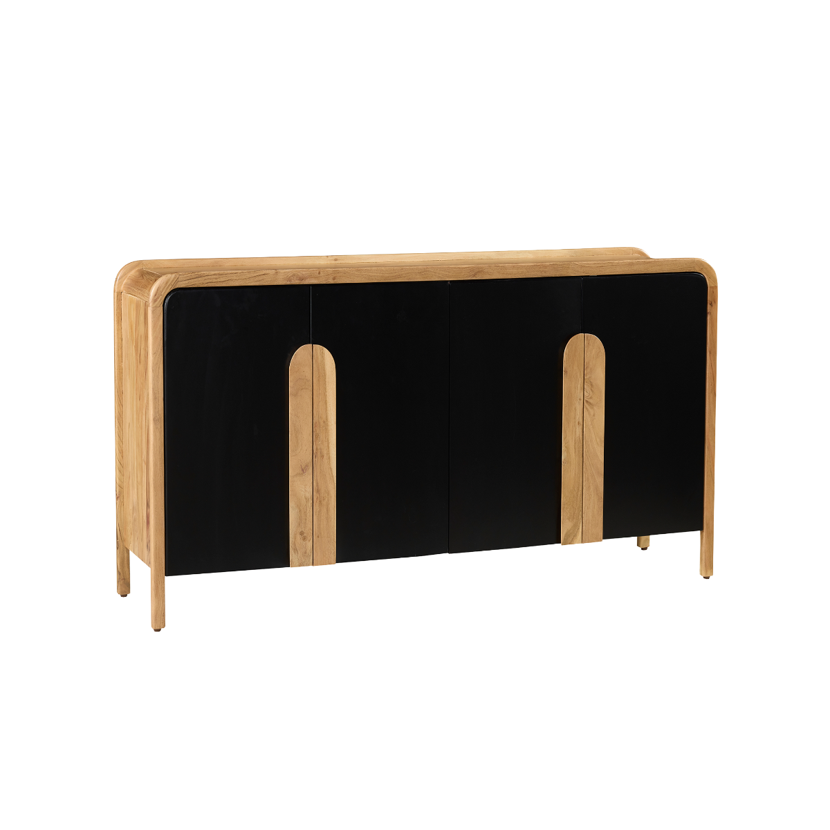 Buffet 4 portes en bois d'acacia César