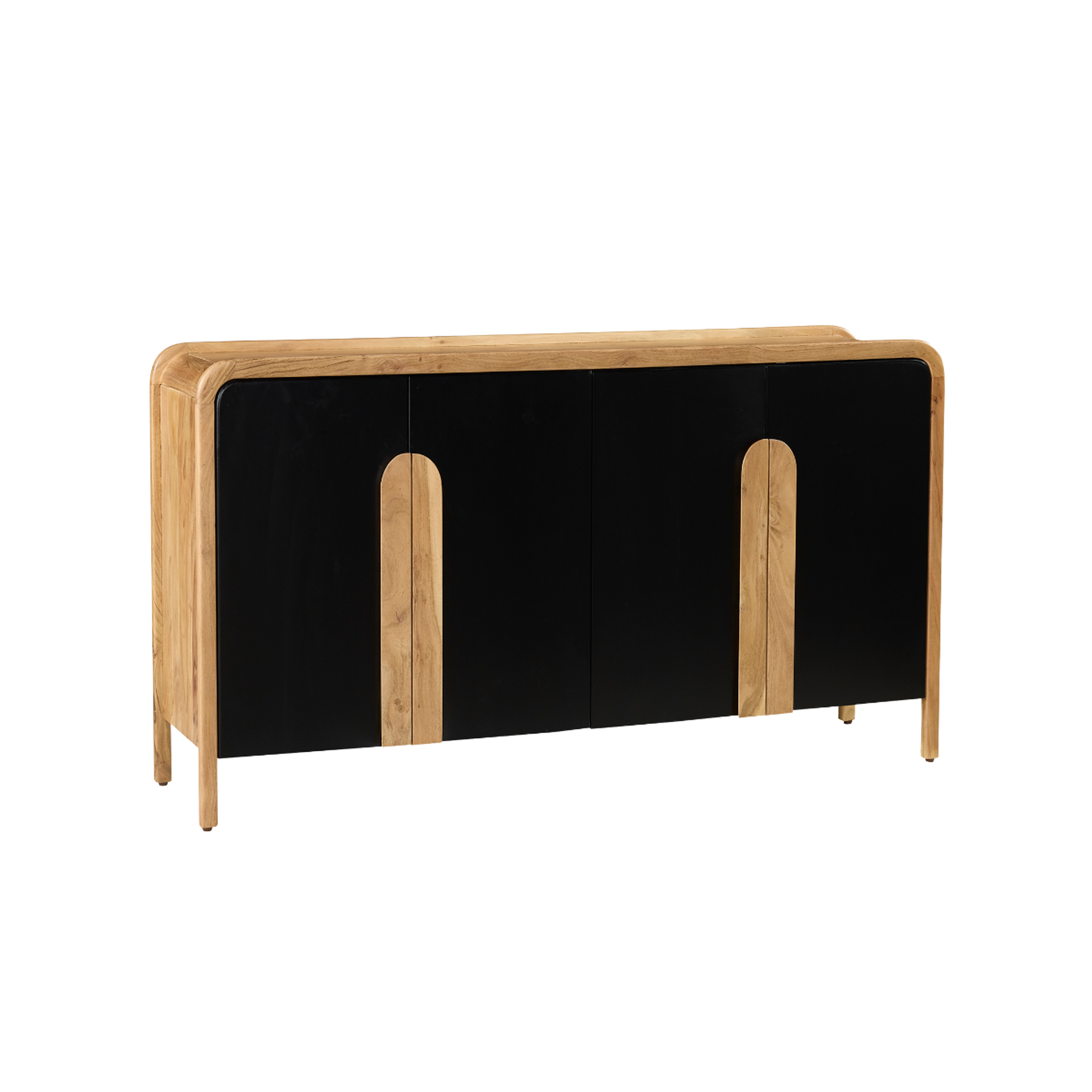 Buffet 4 portes en bois d'acacia César