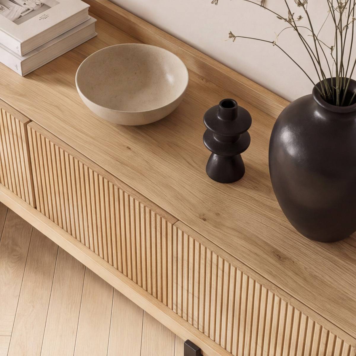 Meuble TV en bois de manguier Iskiel
