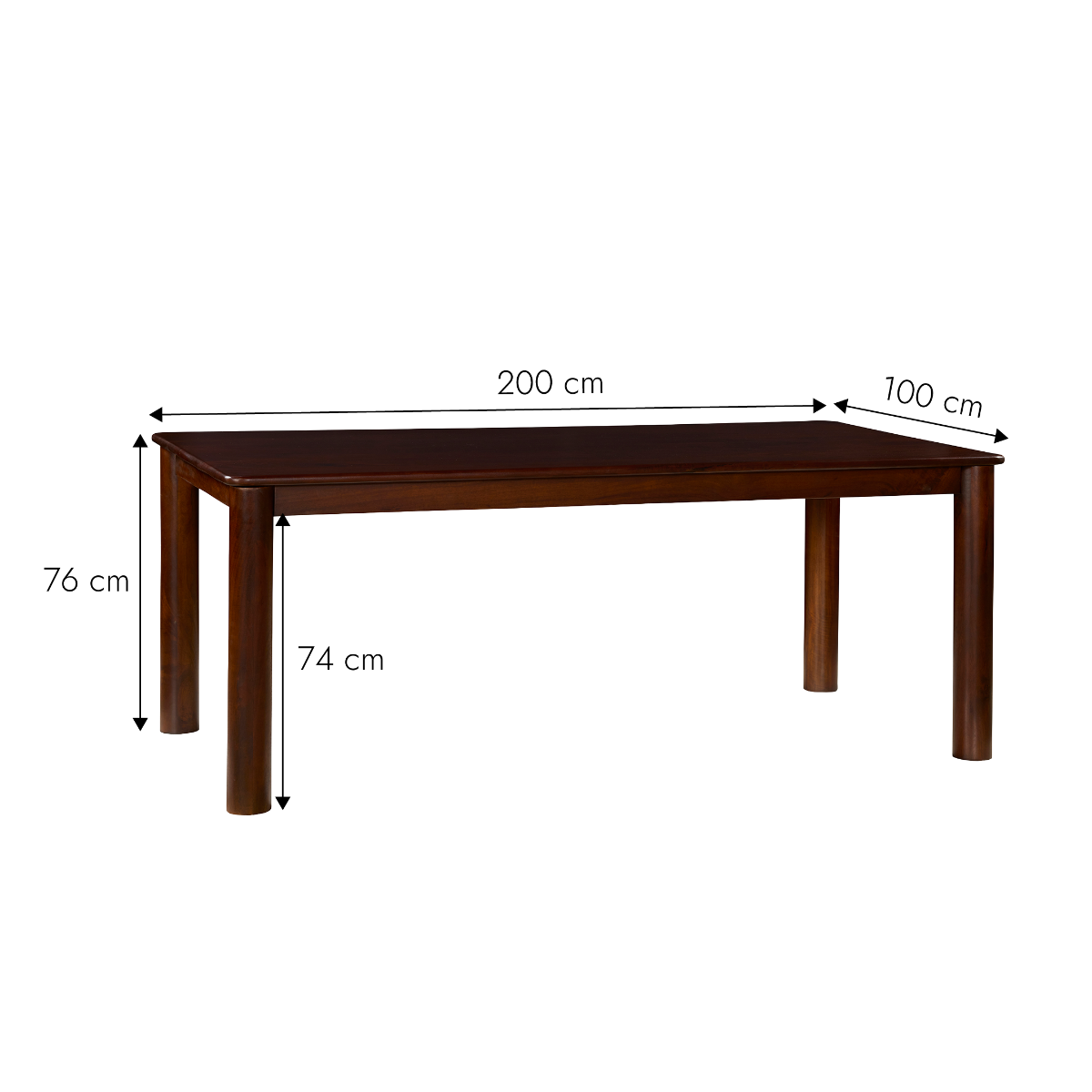 Table à manger en bois de manguier Riven