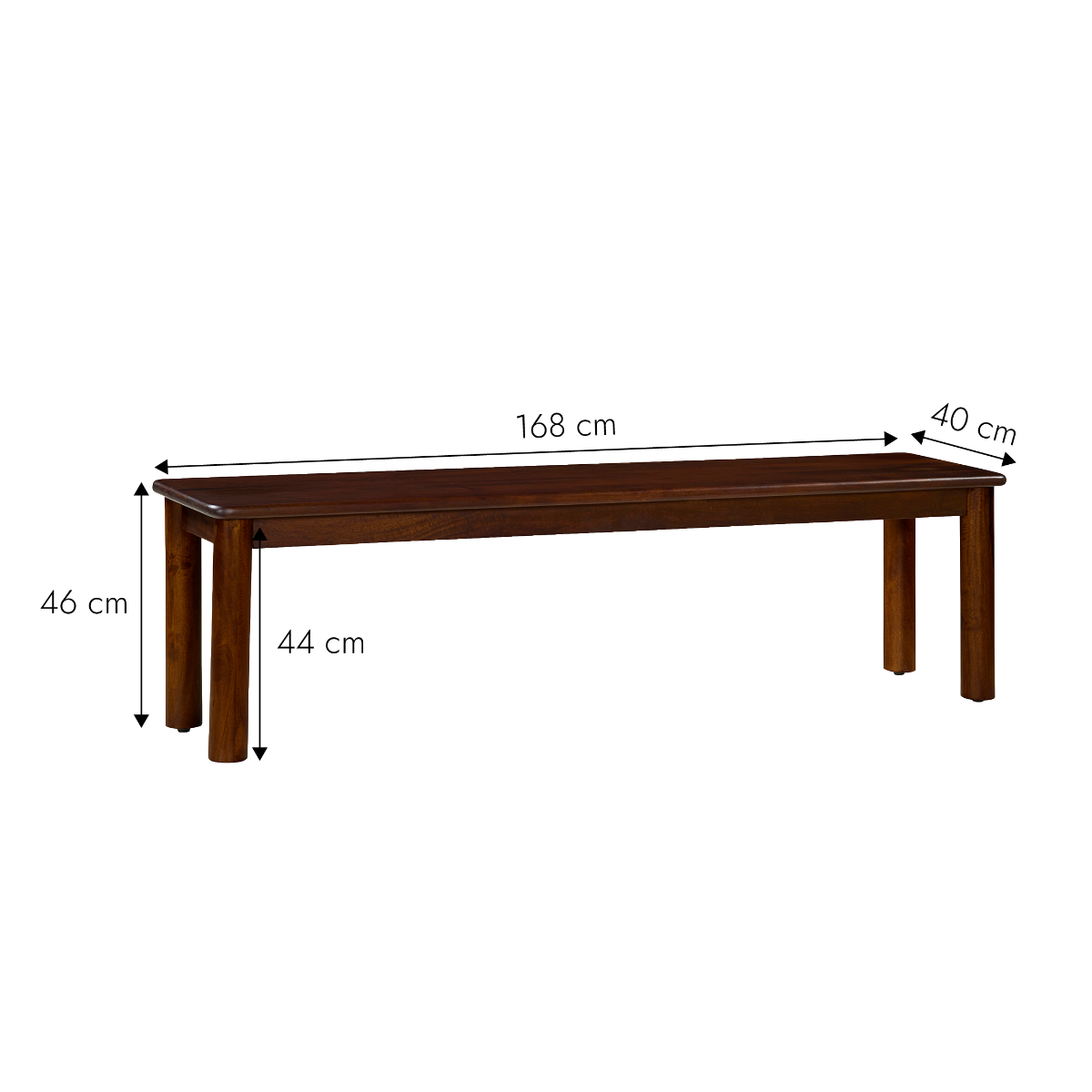 Banc en bois de manguier Riven