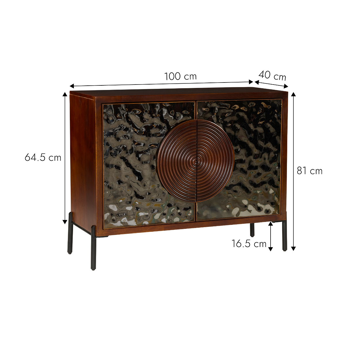 Buffet en bois d'acacia Nayeli