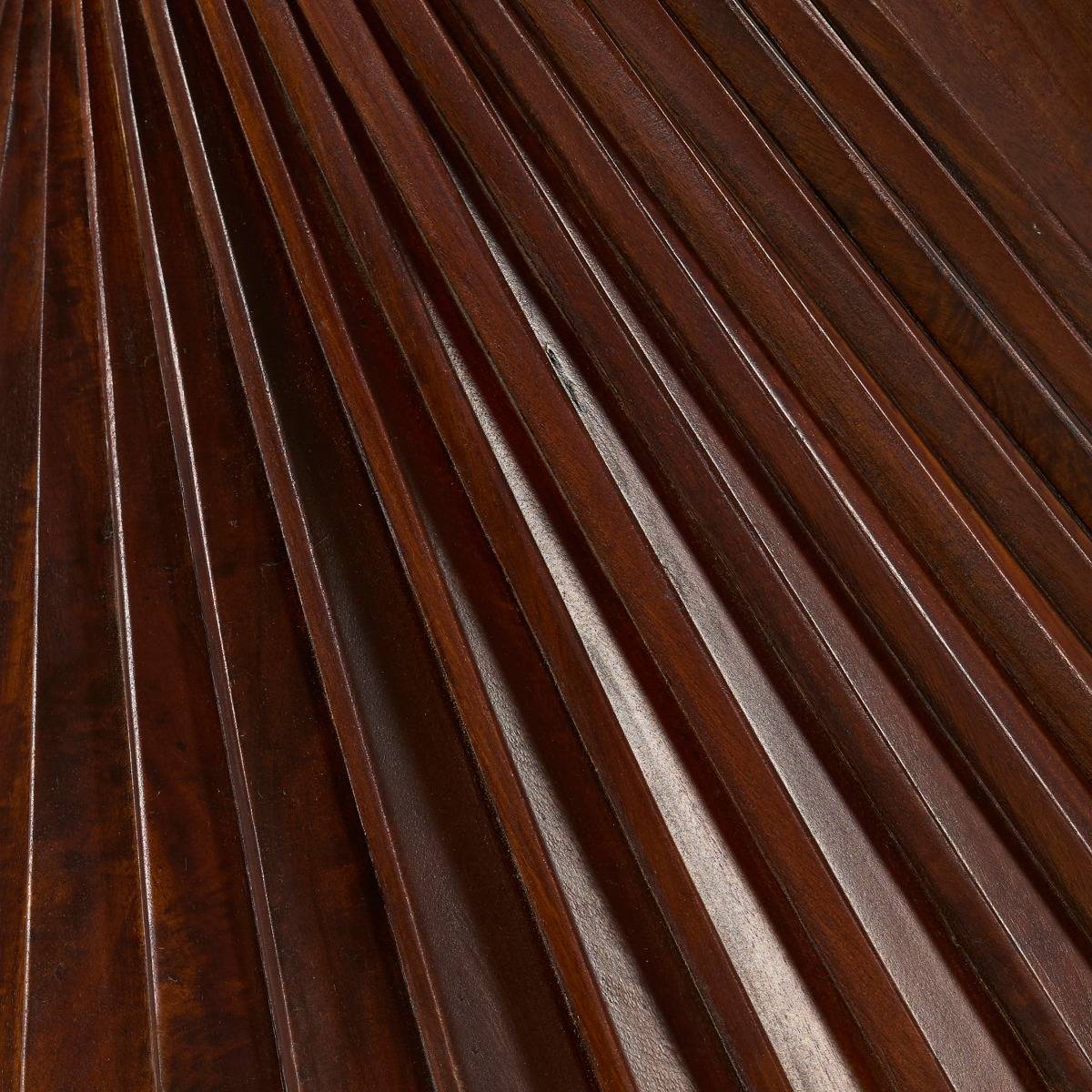 Table à manger ronde en bois de manguier et en céramique Mylaé