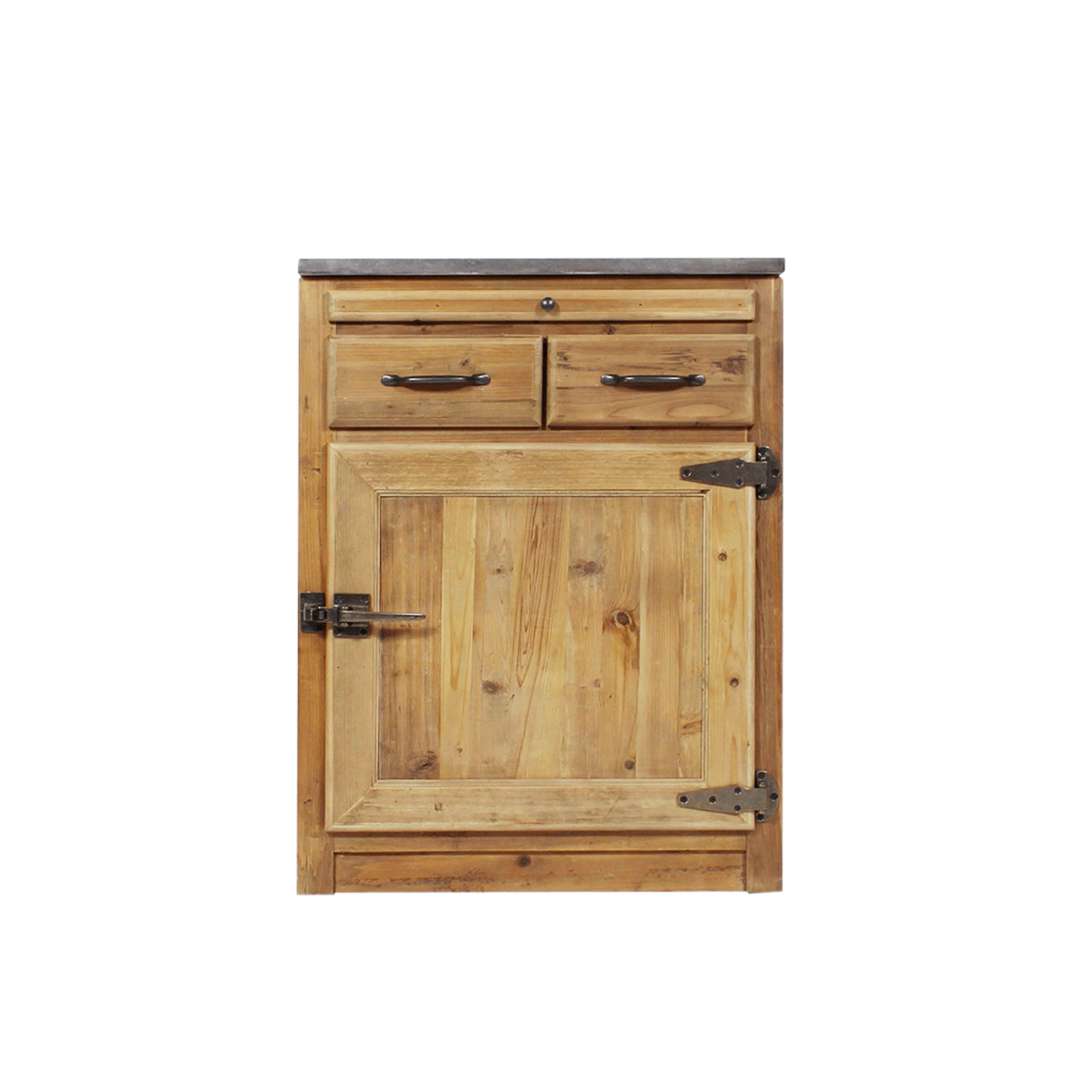Meuble bas de cuisine 2 tiroirs, 1 porte - Champêtre