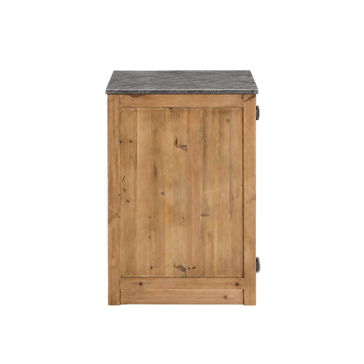 Meuble bas de cuisine 1 porte poignées frigo Champêtre