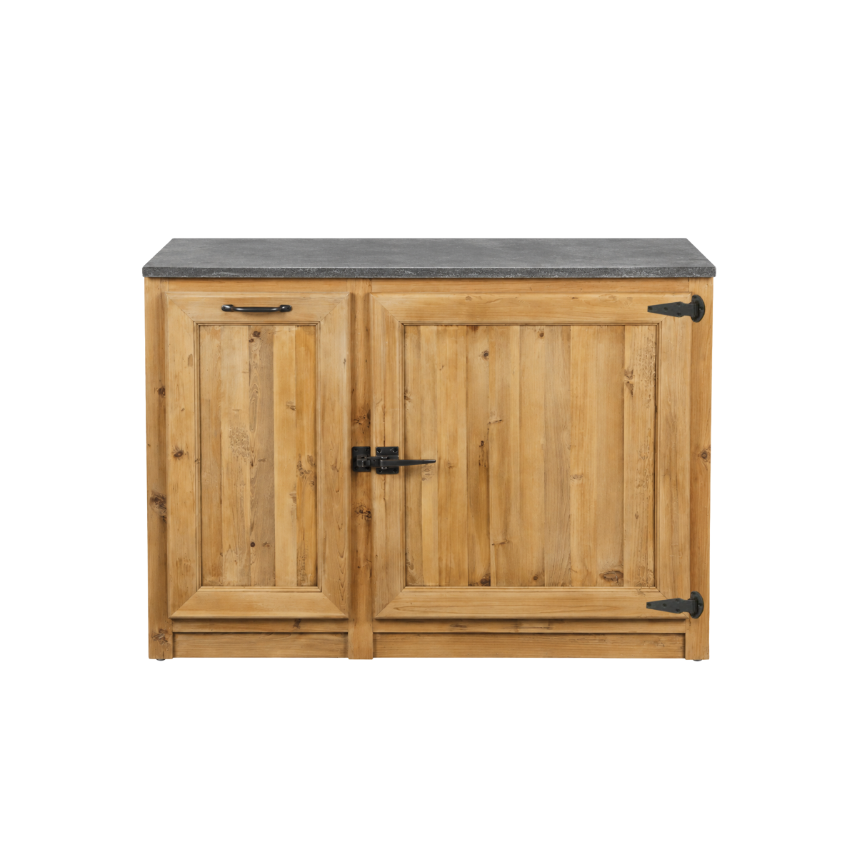 Meuble bas de cuisine avec tiroir coulissant Champêtre