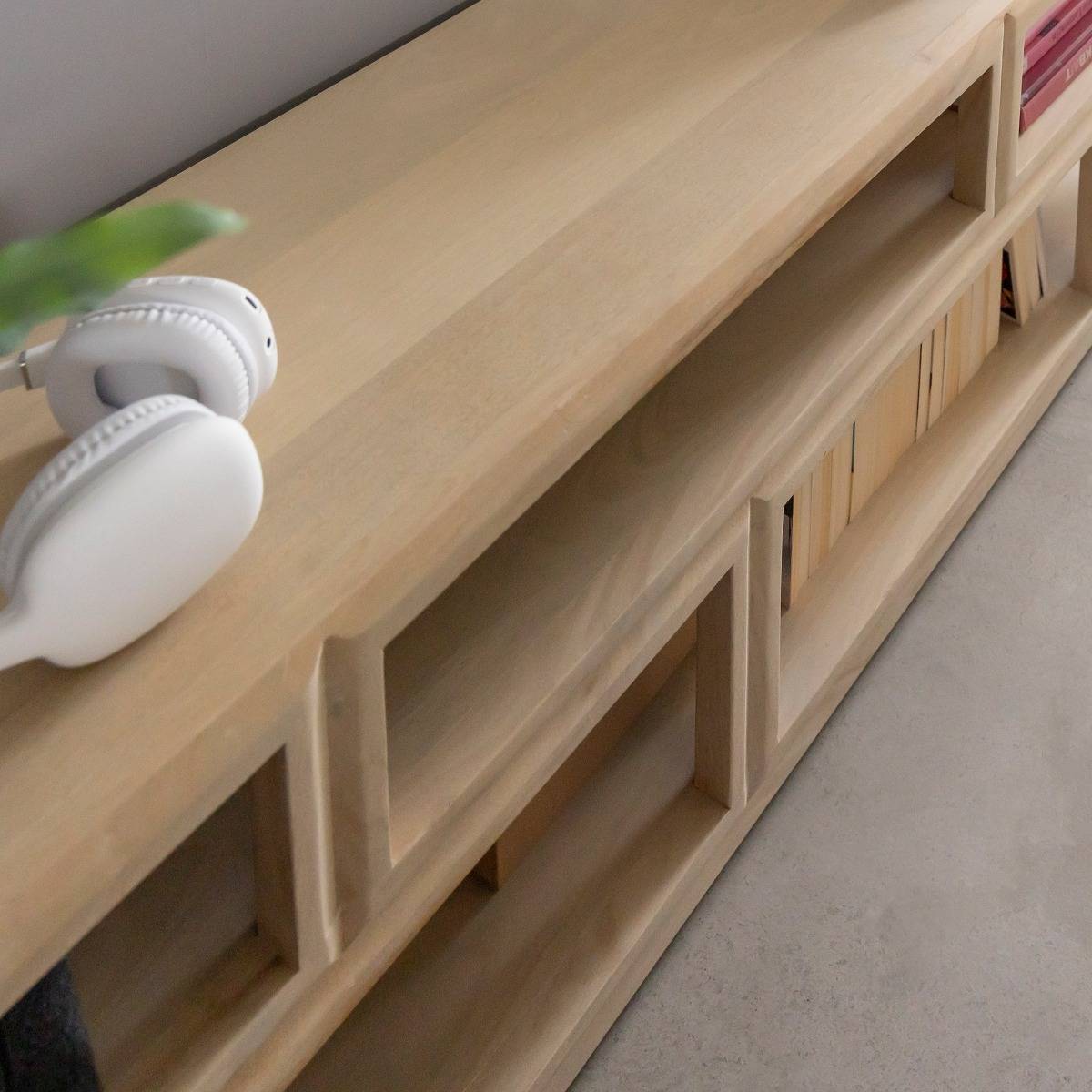 Meuble TV en bois de manguier Adela