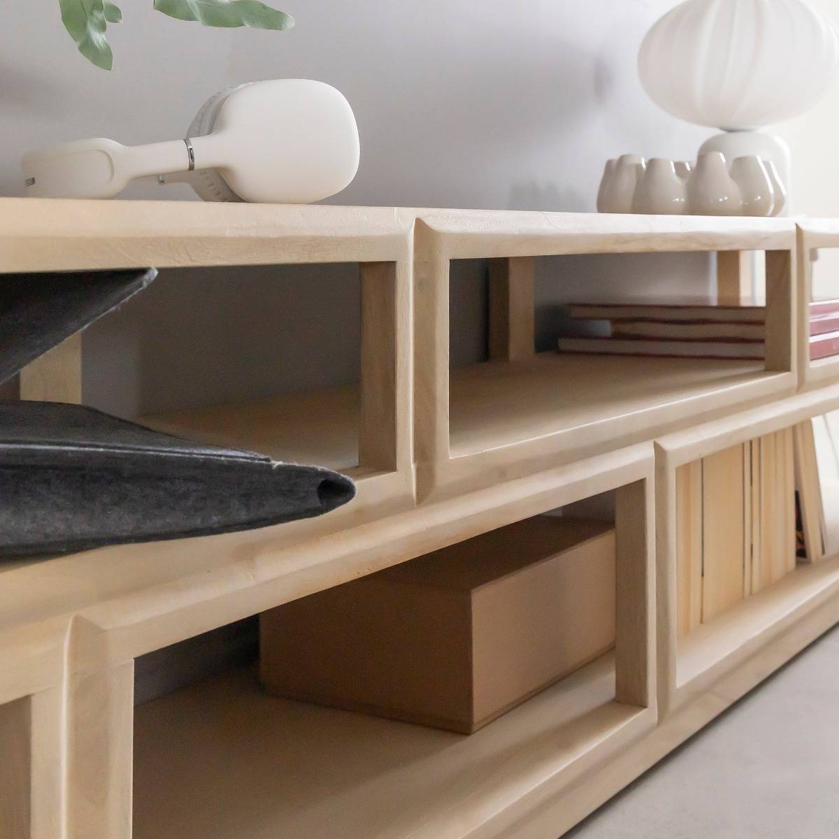 Meuble TV en bois de manguier Adela