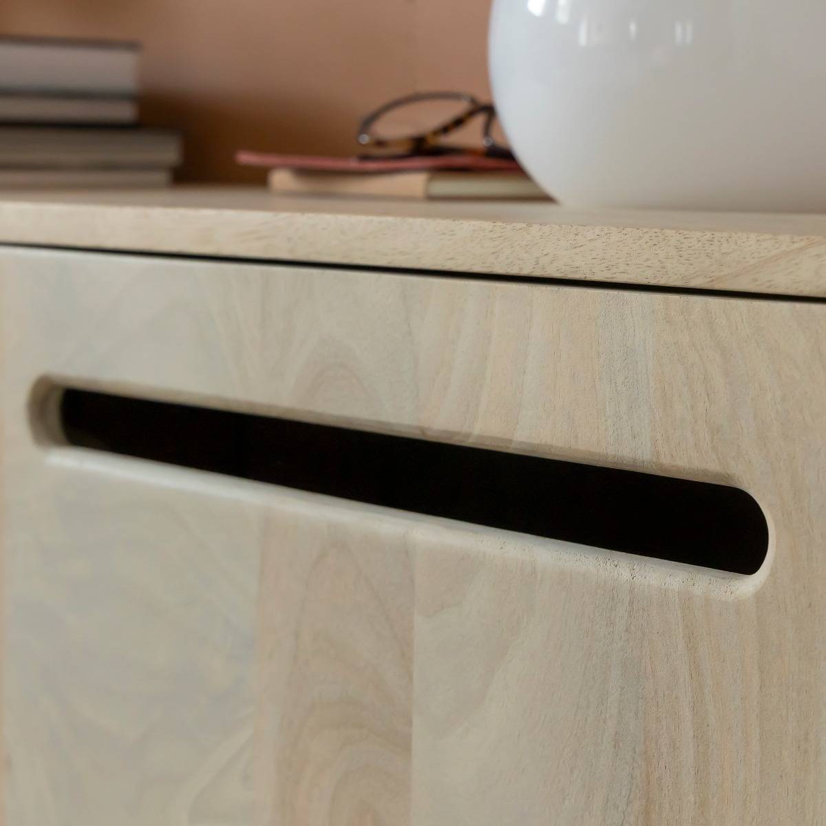 Meuble TV 3 portes en bois de manguier Roni