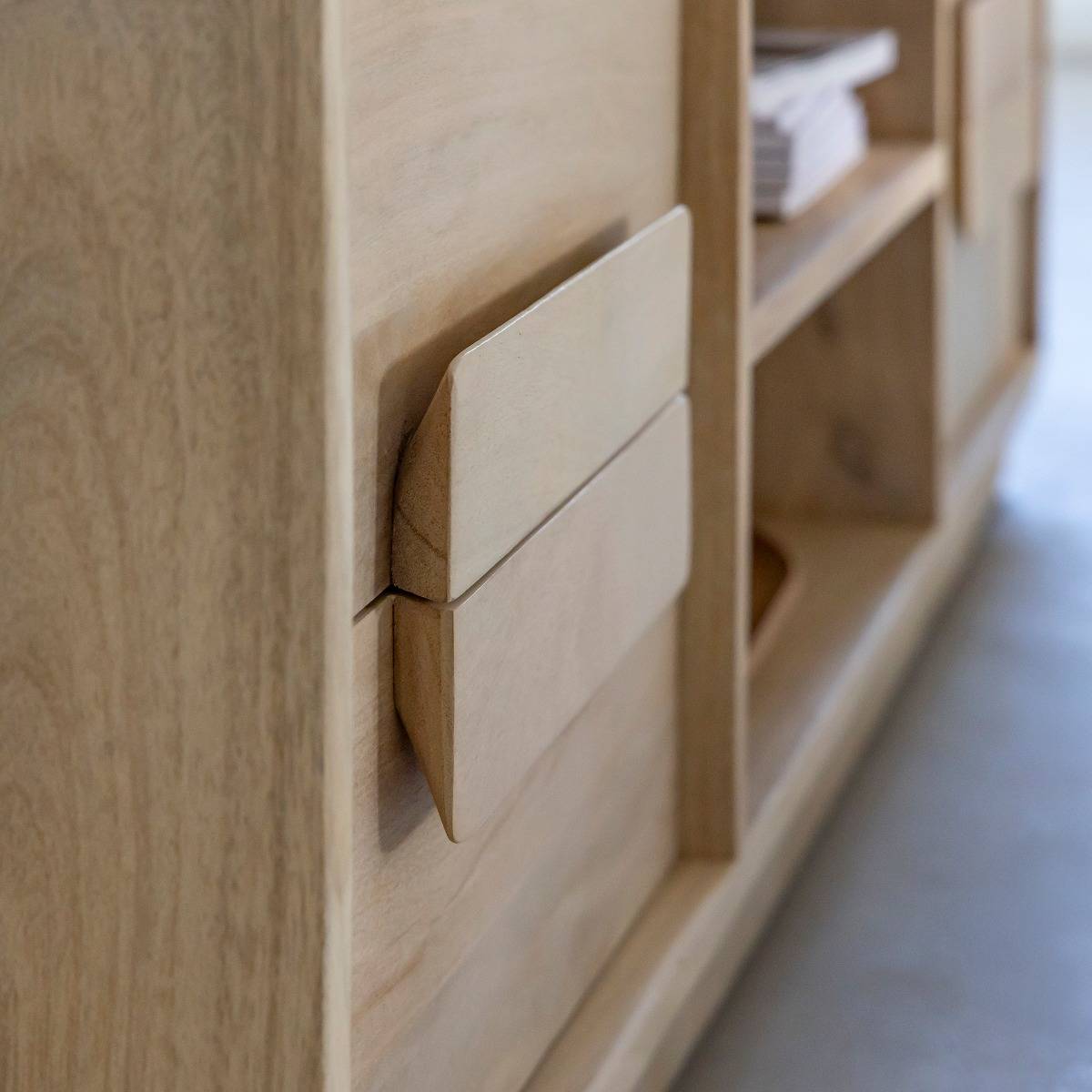 Meuble TV en bois de manguier Lioris