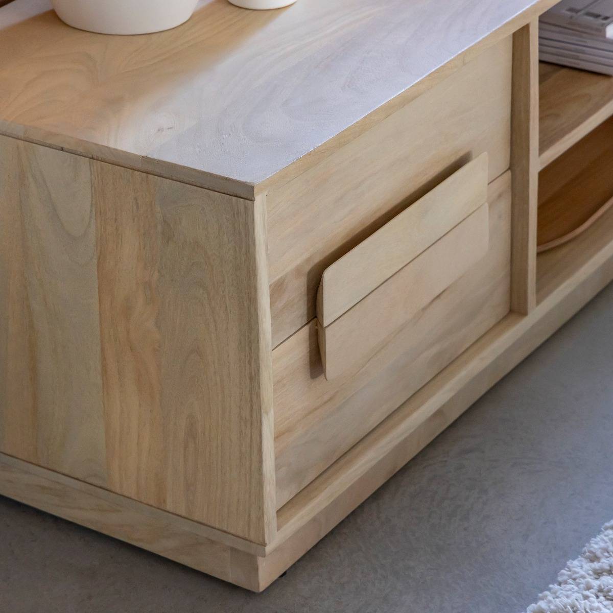 Meuble TV en bois de manguier Lioris