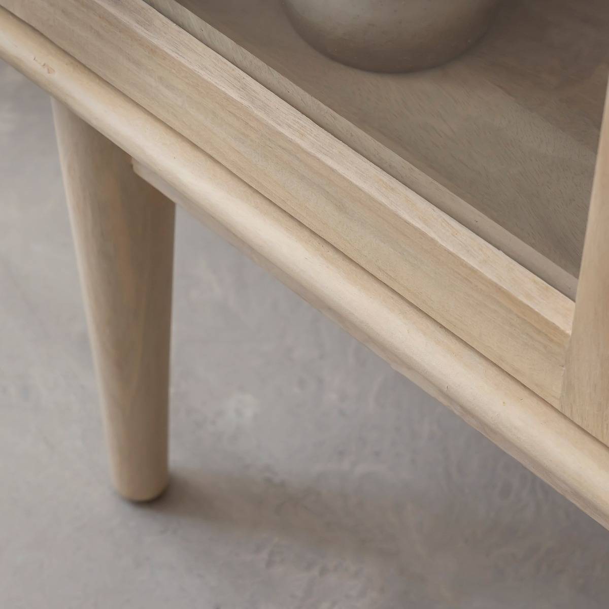 Vitrine 2 portes en bois de manguier Lydia