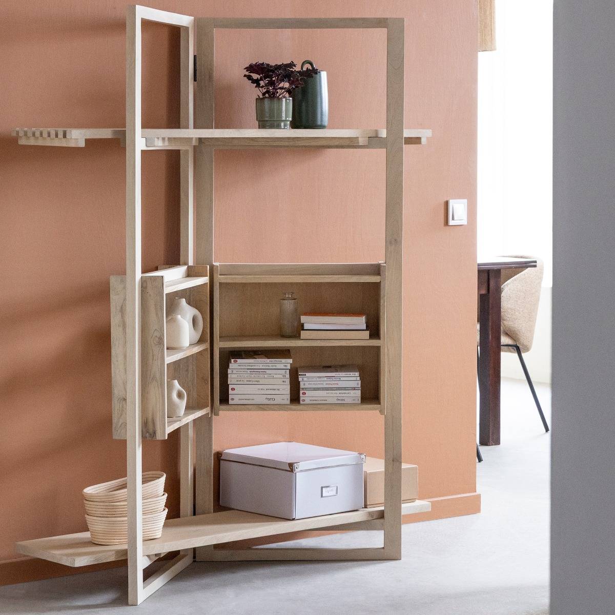 Etagère sur pieds en bois de manguier Tara