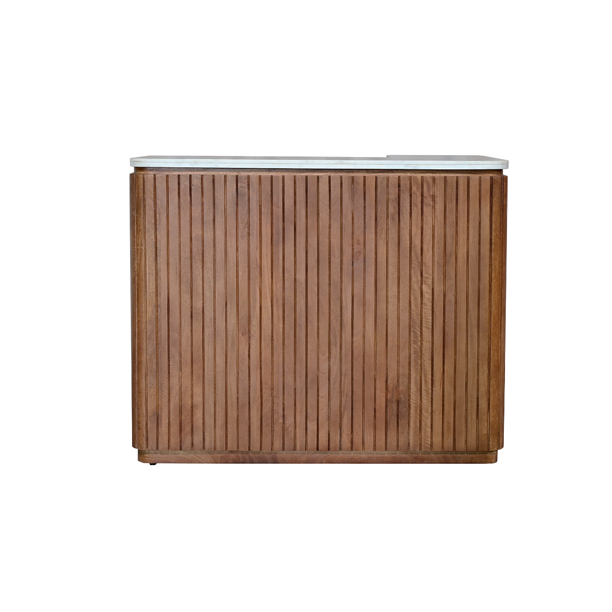 Meuble bar en bois de manguier et marbre Marion