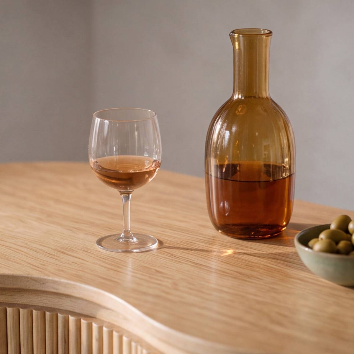 Meuble bar en bois de manguier Eloria