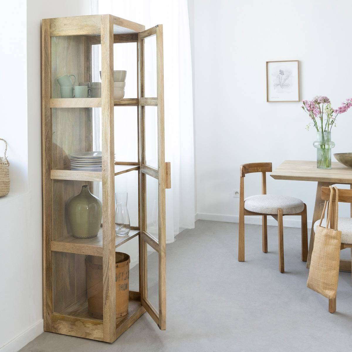 Vitrine en bois de manguier Juliet