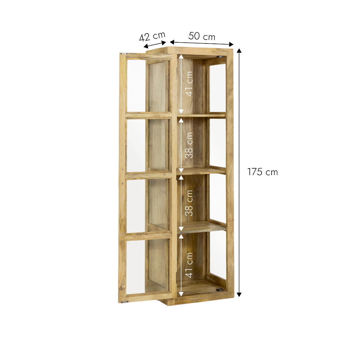 Vitrine en bois de manguier Juliet