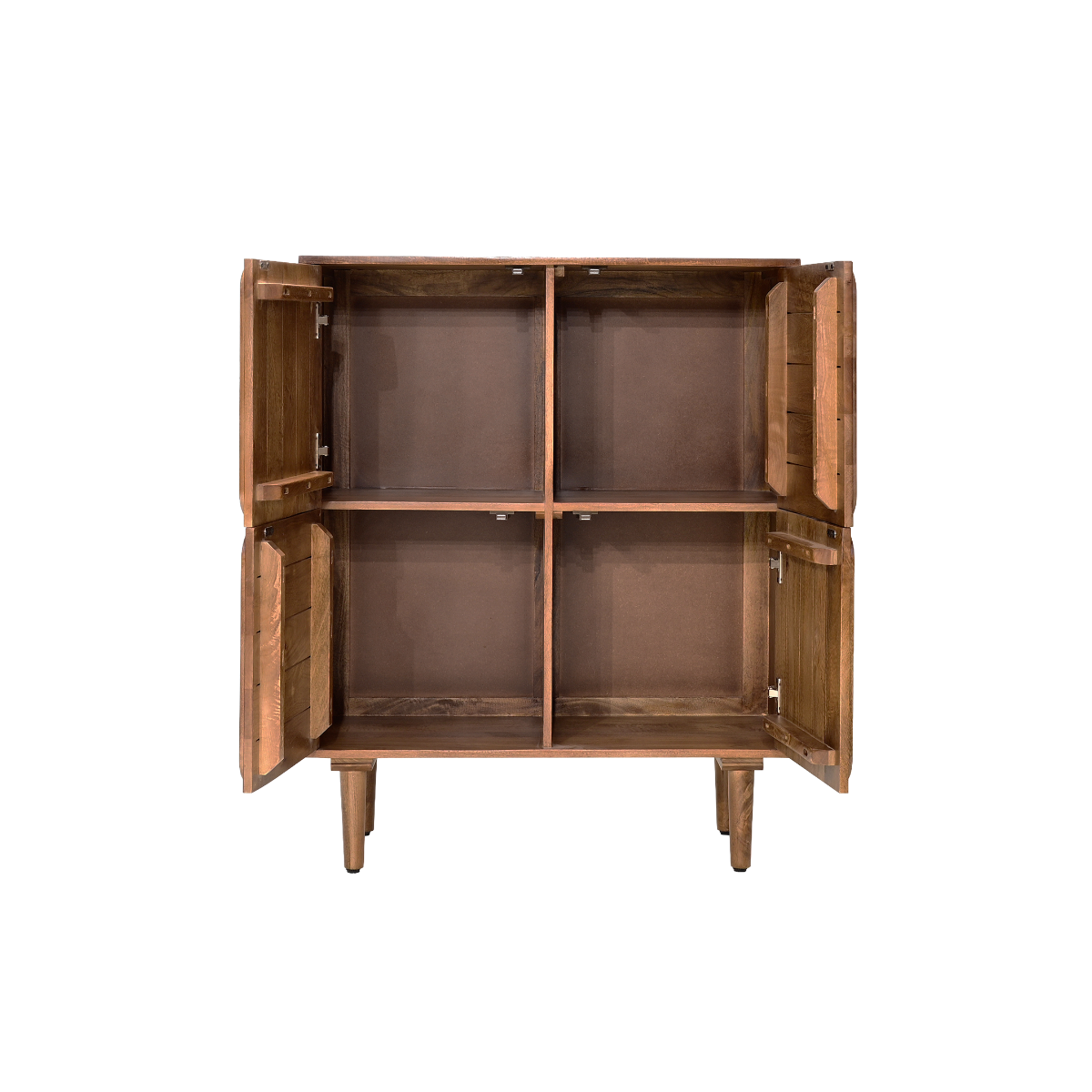 Buffet haut en bois de manguier foncé Vivienne