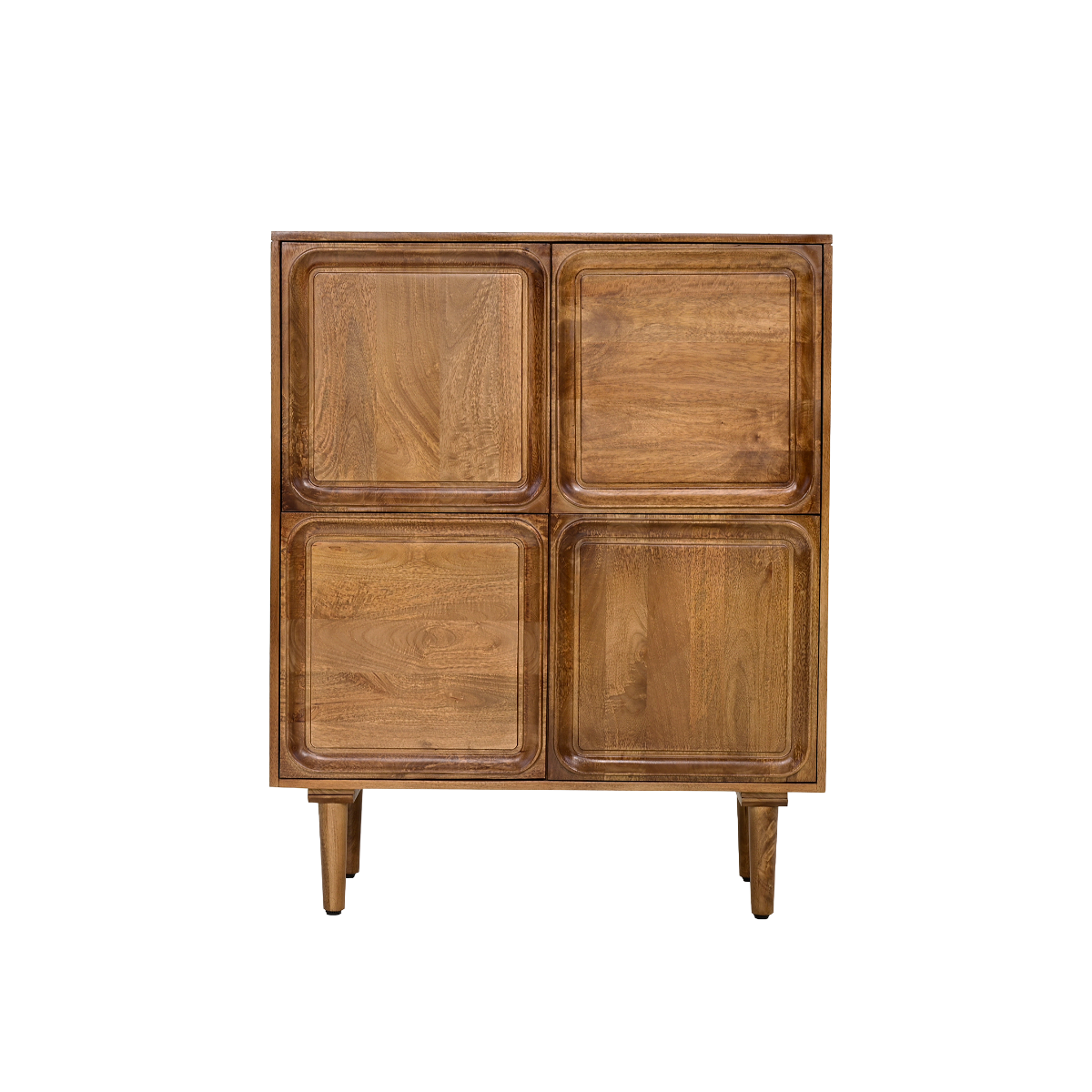 Buffet haut en bois de manguier foncé Vivienne