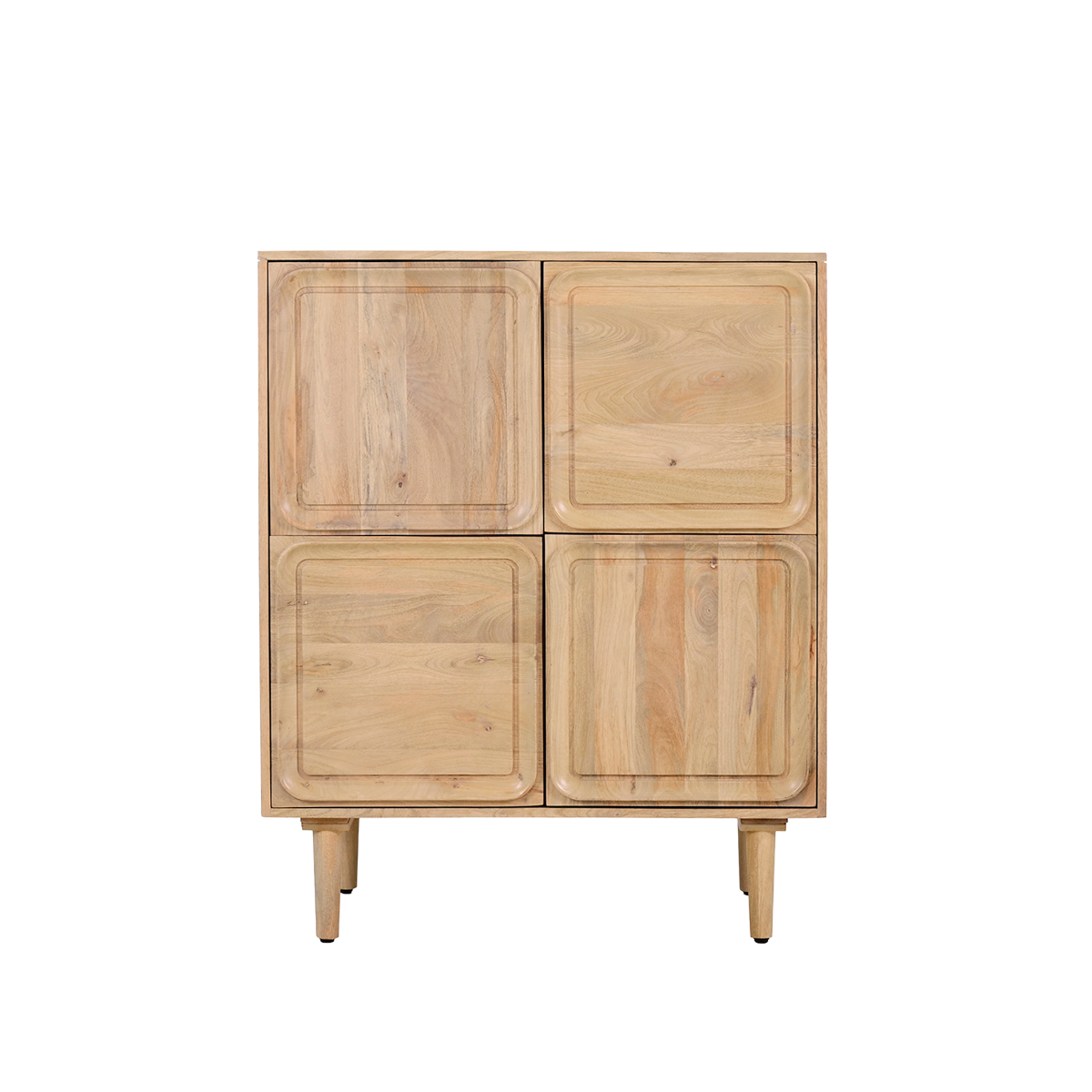 Buffet haut en bois de manguier clair Vivienne