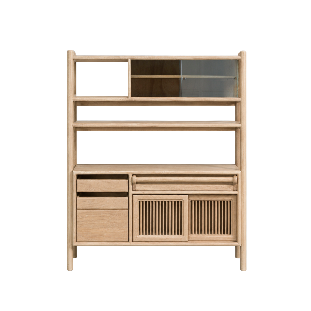 Vaisselier en bois de manguier clair Justine