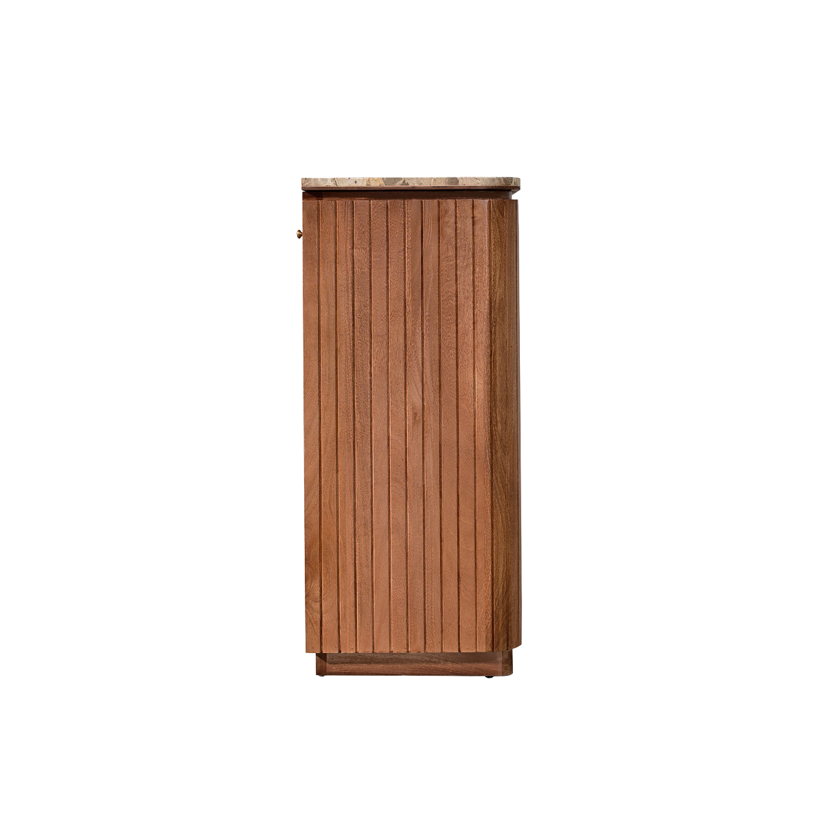 Meuble bar en bois de manguier et marbre Amaya
