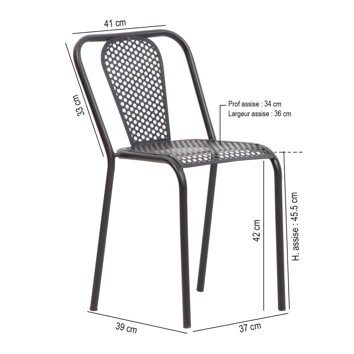 en.casa] Set de 2 Chaises Design Chaise de Cuisine Chaise de Salle à Manger  Plastique Blanc et Noir 83 x 54 x 48 cm