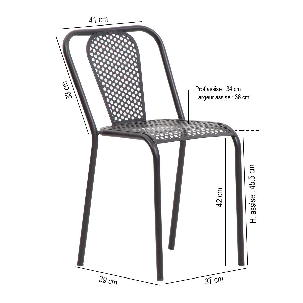 chaise dimensions