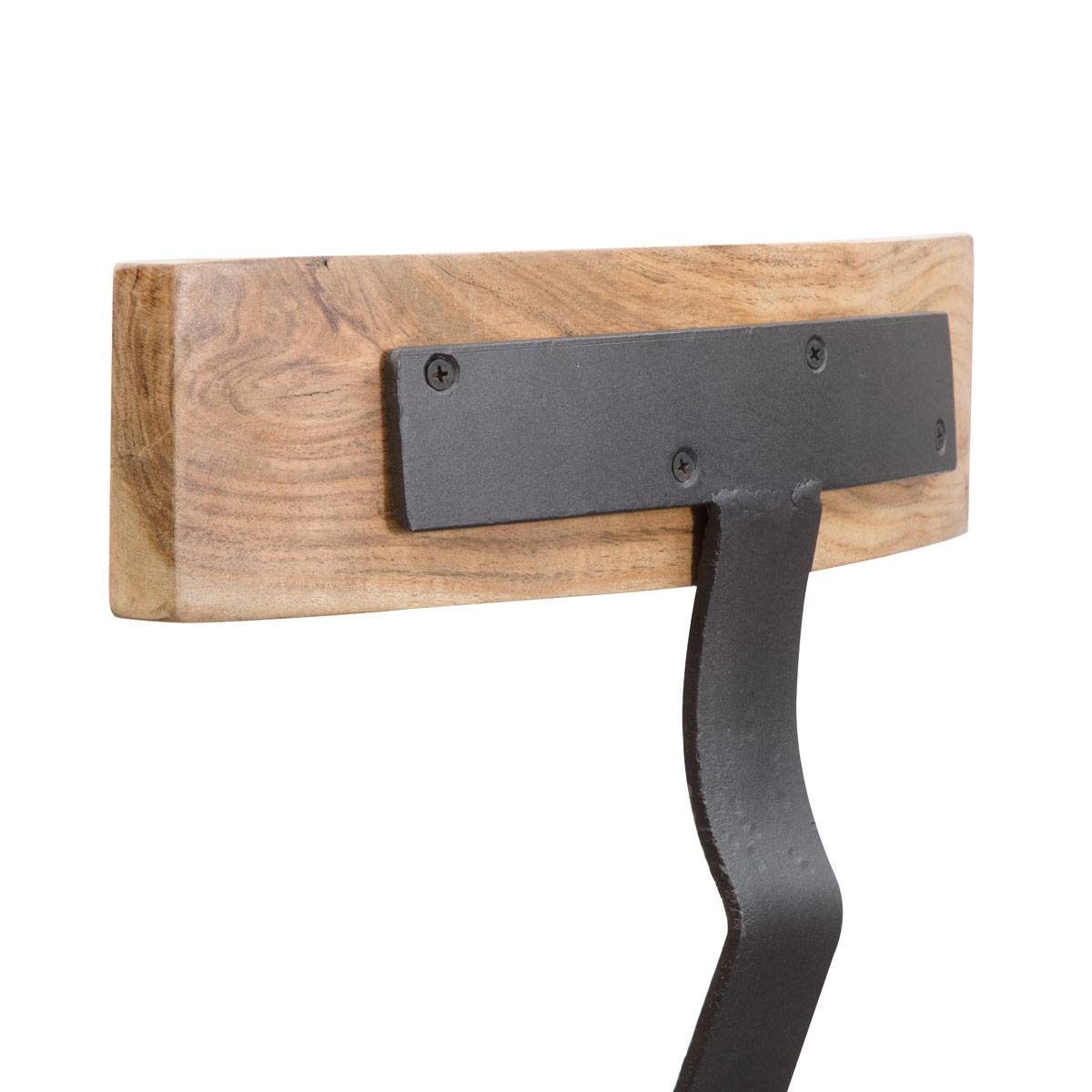 Tabouret de bar pivotant avec dossier