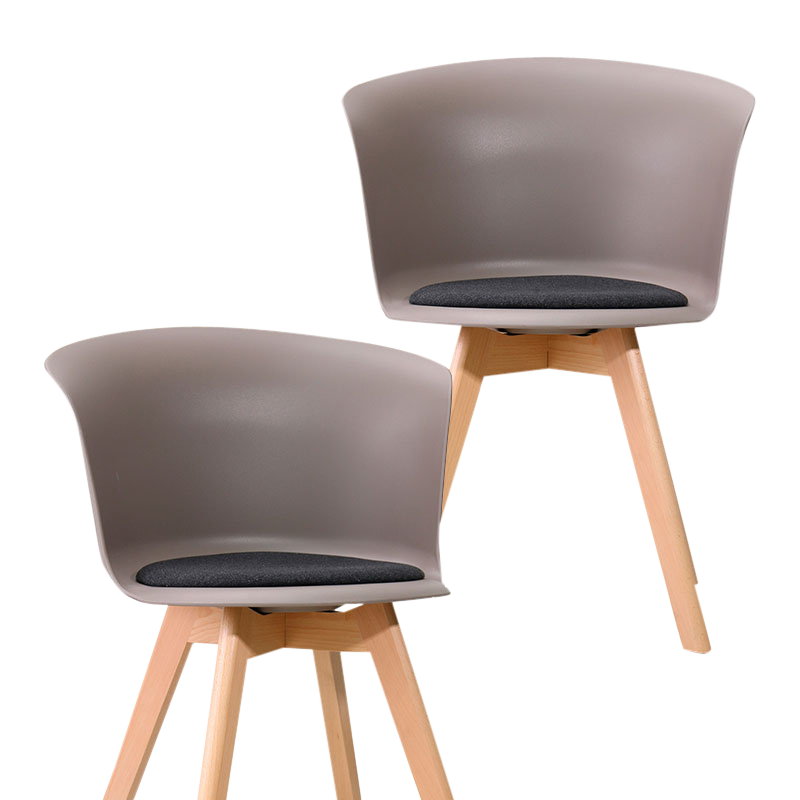 chaise design en plexi taupe