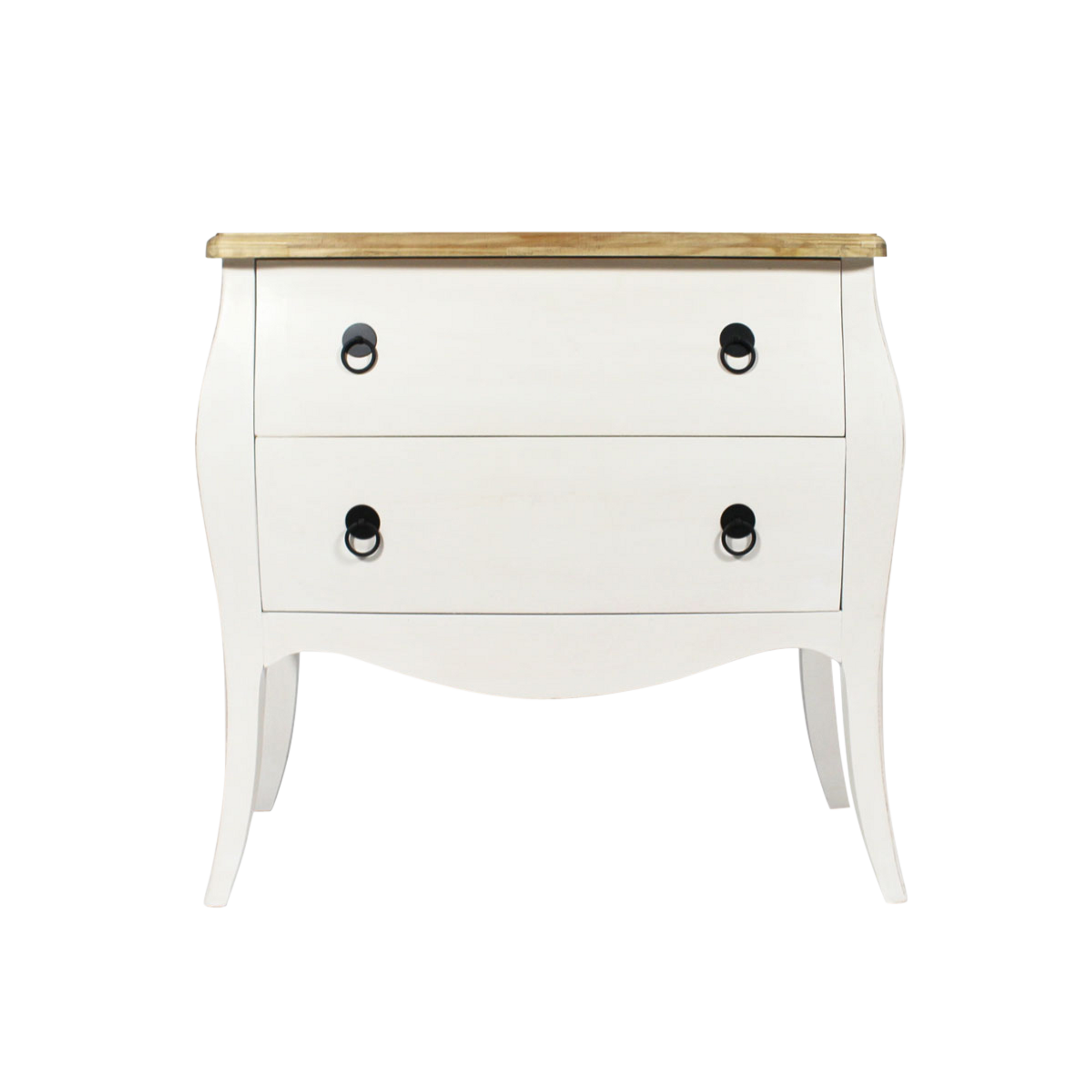 Commode blanche baroque