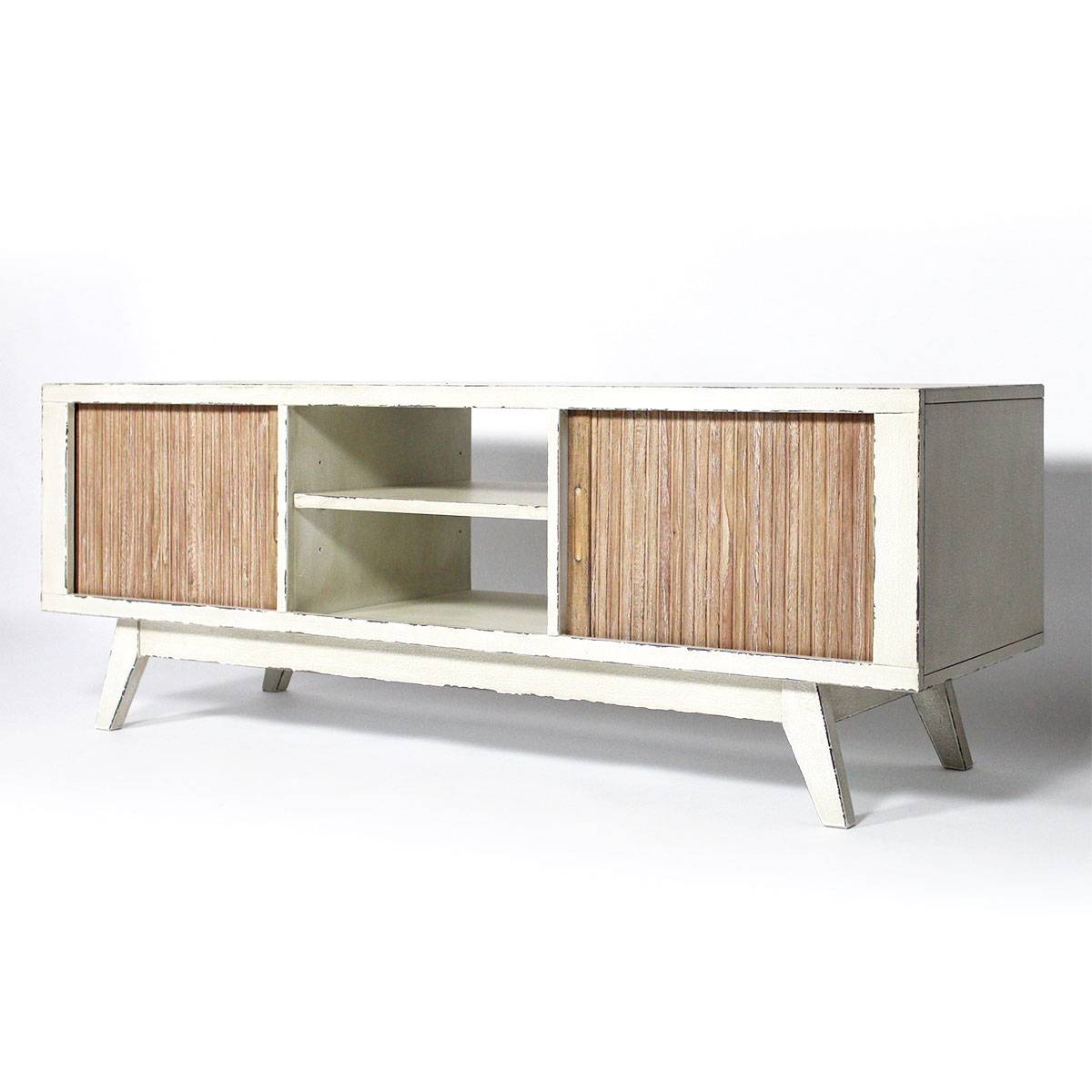 Meuble TV bois contemporain