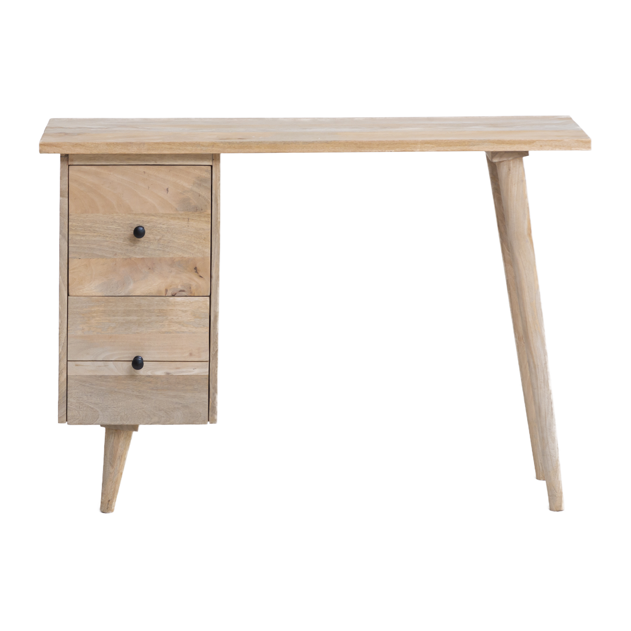 Grande Table de Bureau avec Tiroir et Bois Massif / Réf. 0043 / Bureau fait  main à Tolède par DValenti -  France