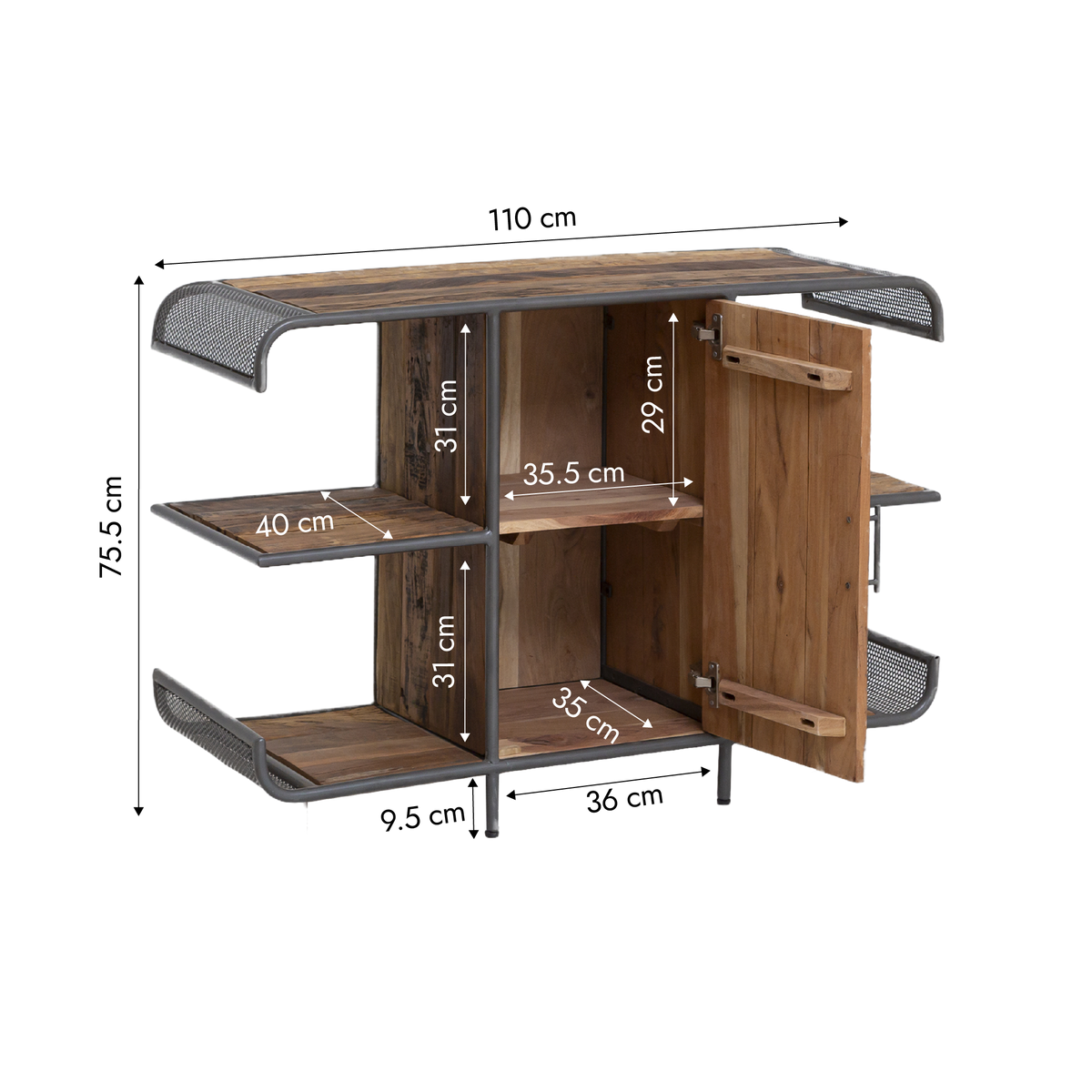 Console en vieux bois Max