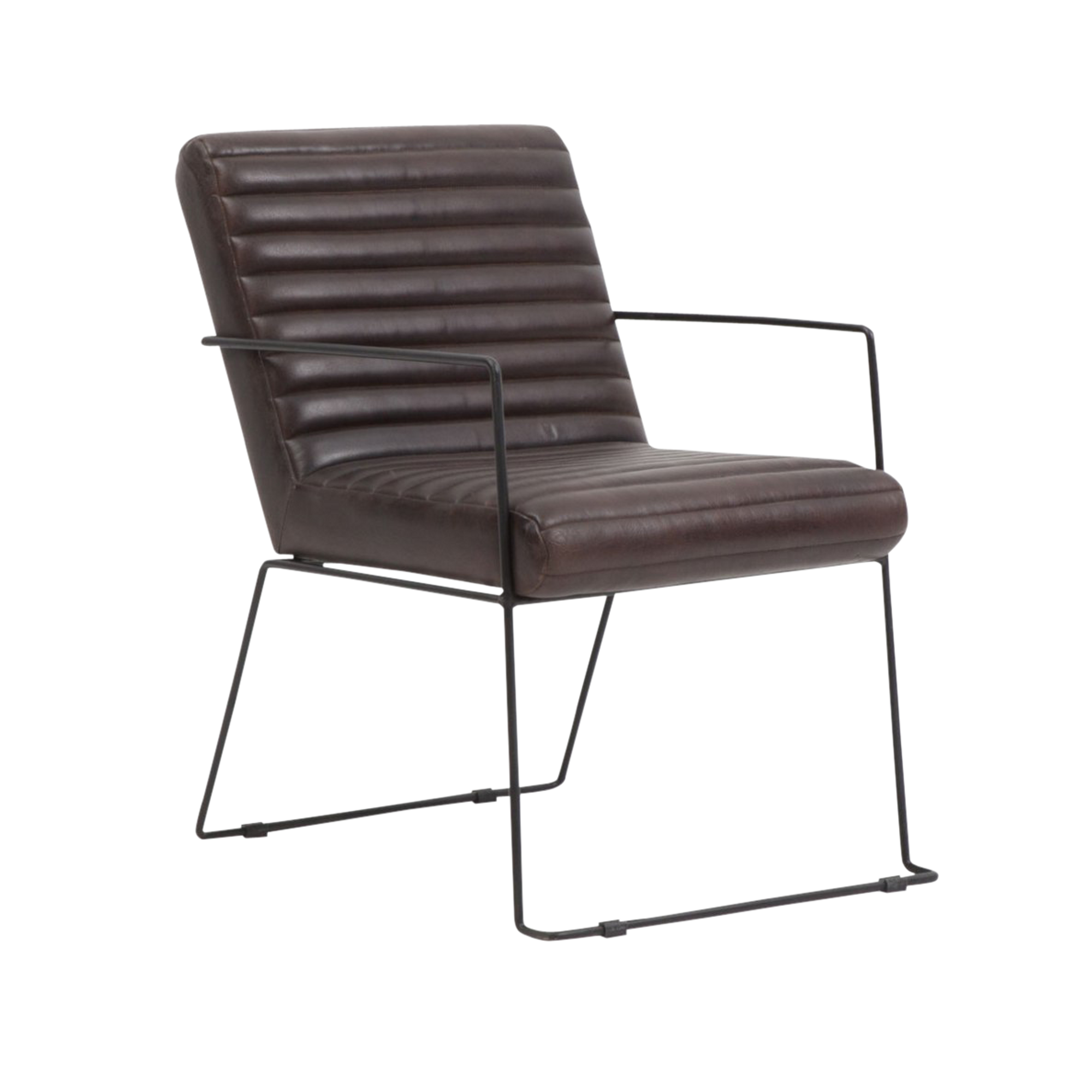 fauteuil design marron