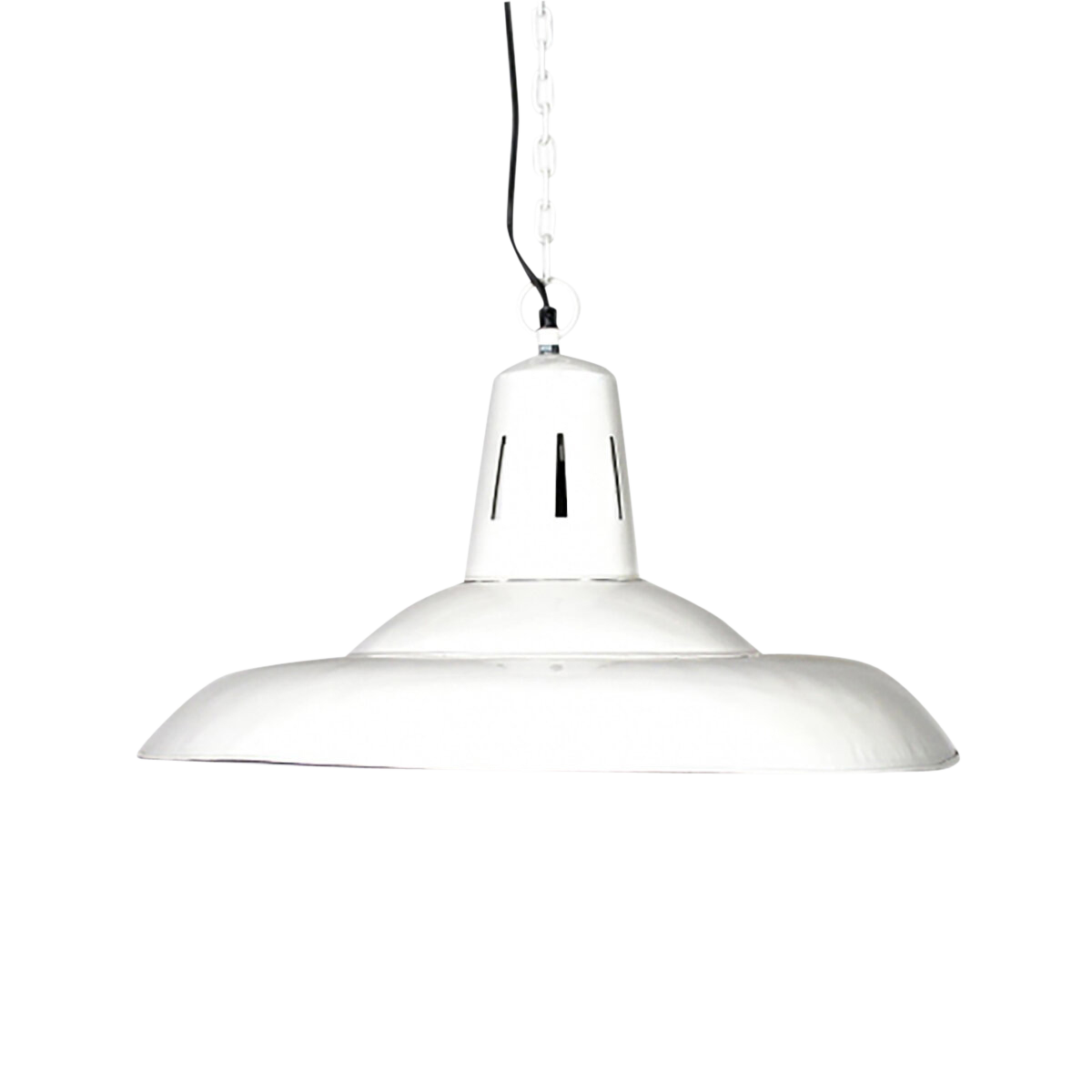 lampadaire industrielle en métal blanc