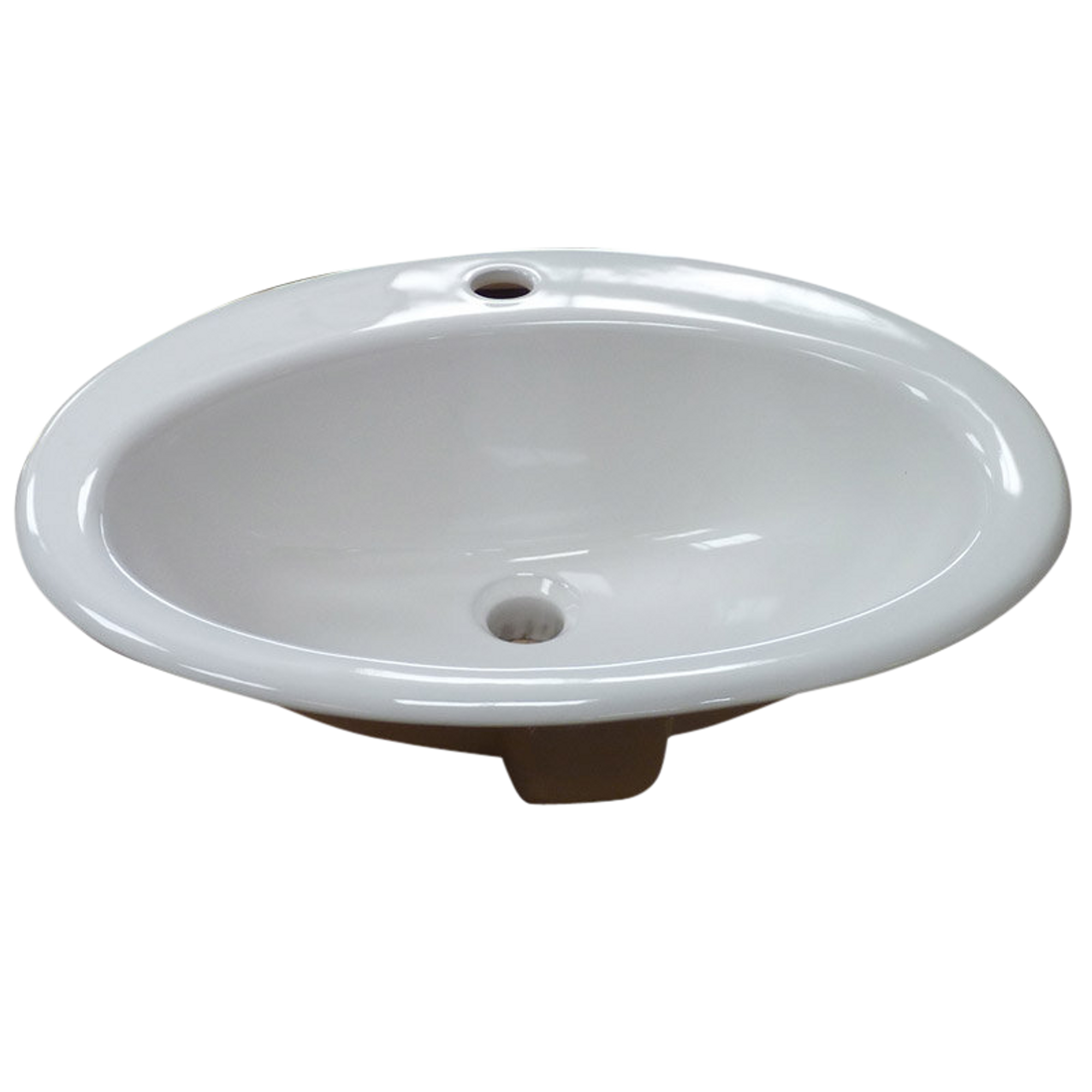 Vasque ovale en porcelaine à encastrer Gretta