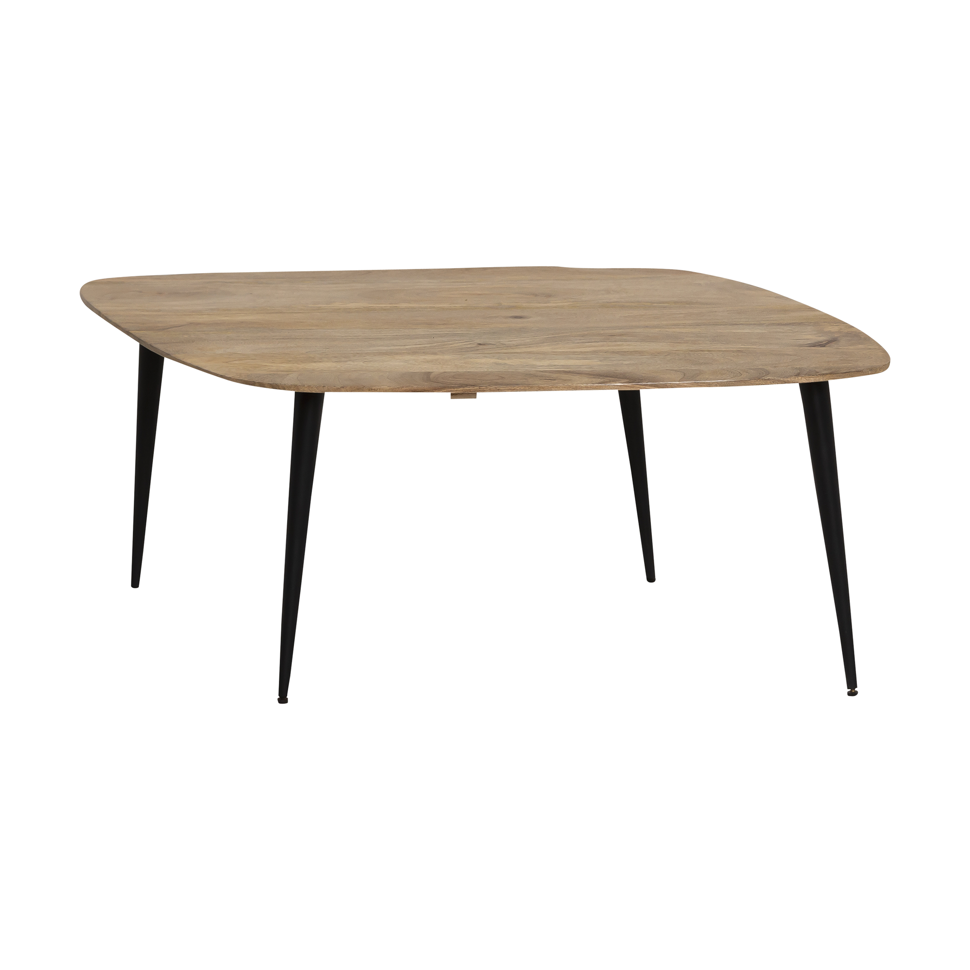 Table basse losange en bois de manguier et métal Aimée