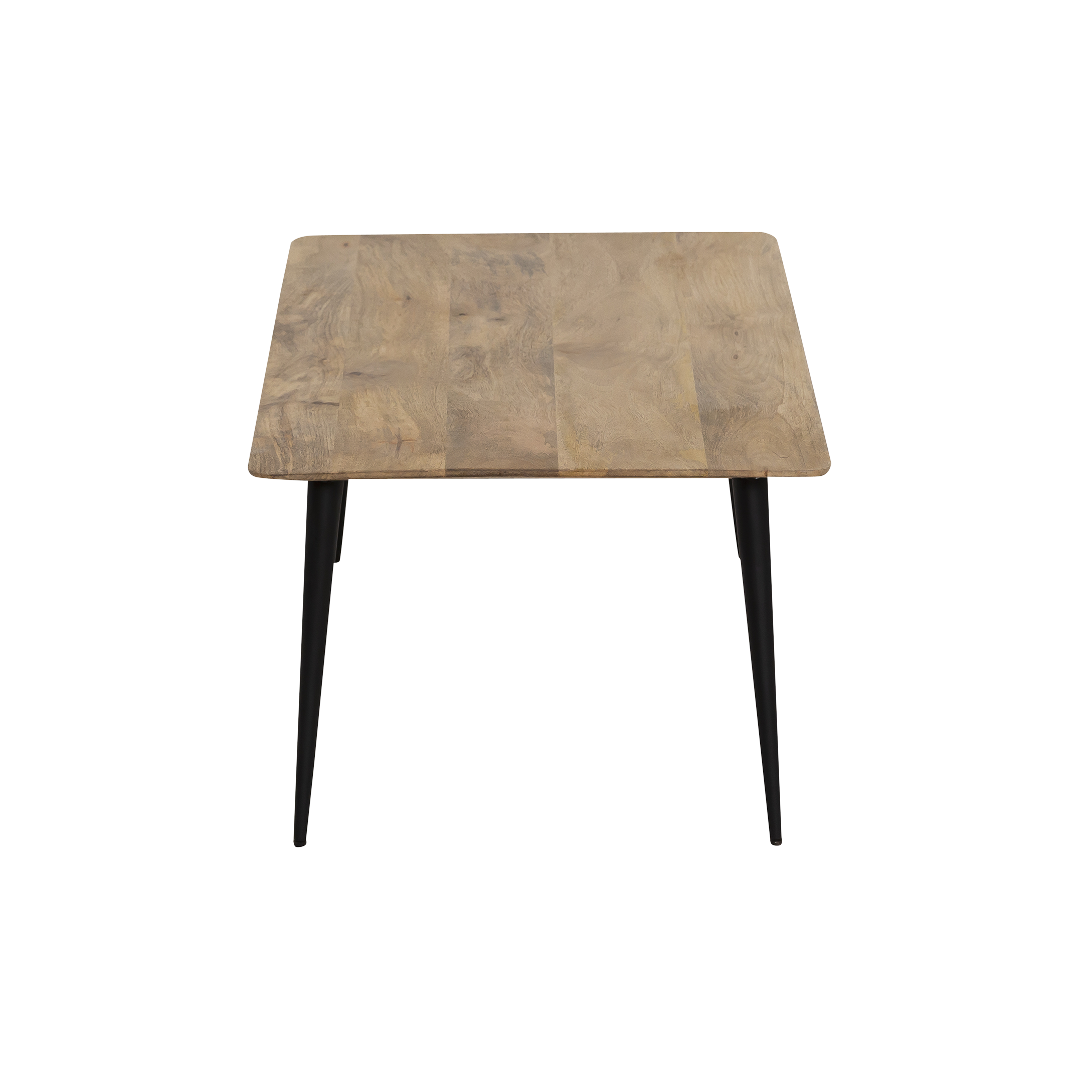 Table basse rectangle en bois de manguier et métal Aimée