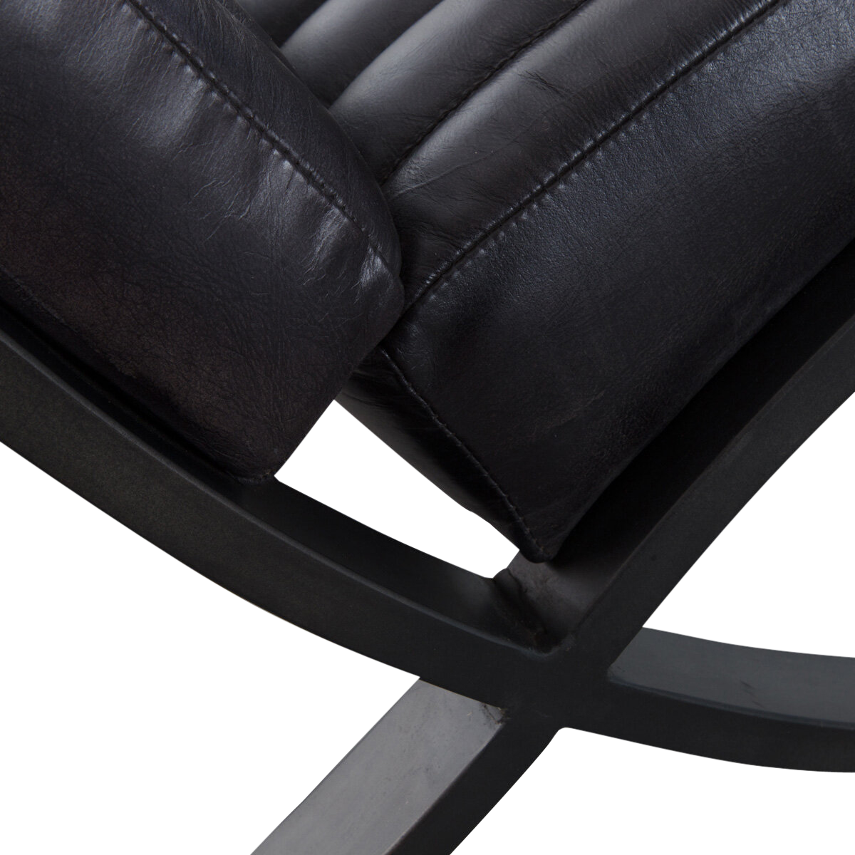 fauteuil très confortable noir strié