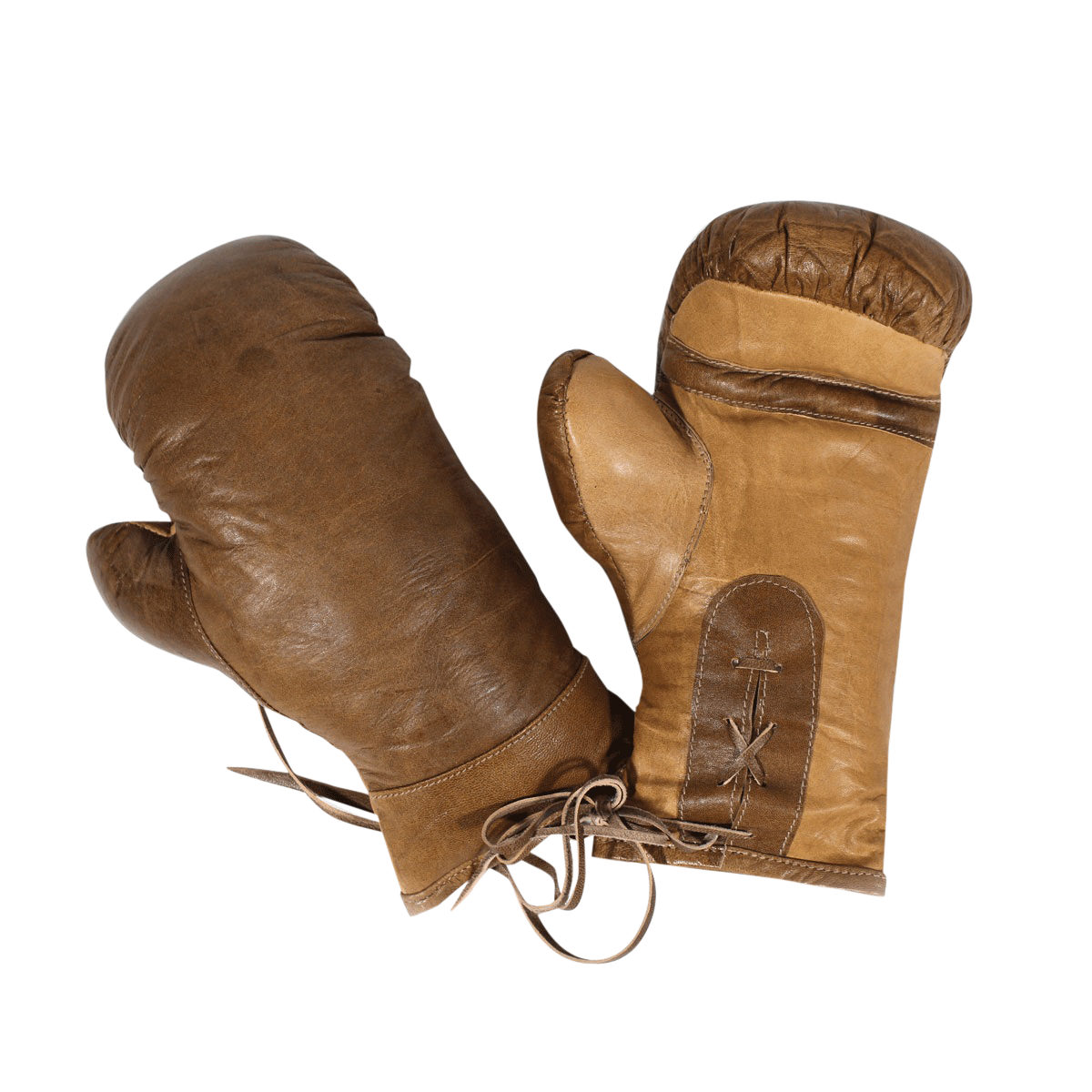 gants boxe en cuir deco industrielle