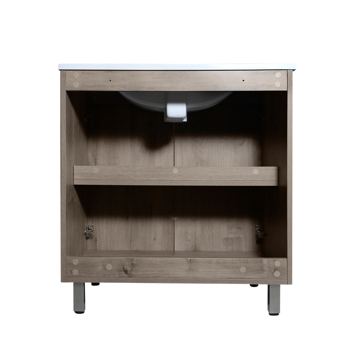 Meuble salle de bain en bois 2 portes Edgar
