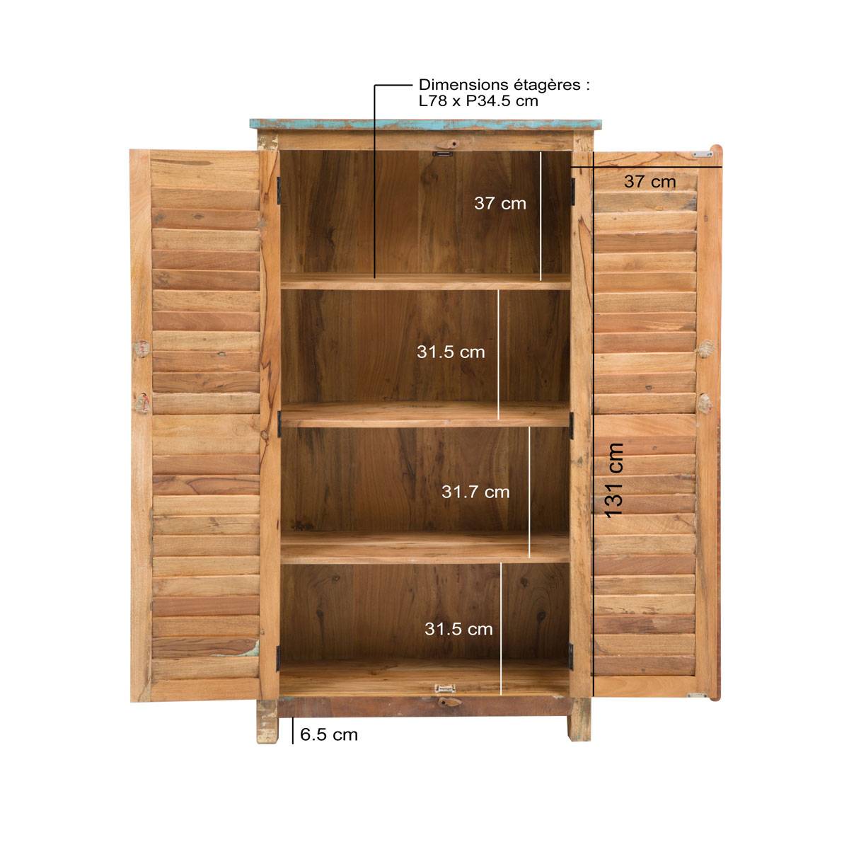 Armoire de rangement bois Blooma Senette 1,34 m² ép.19 mm