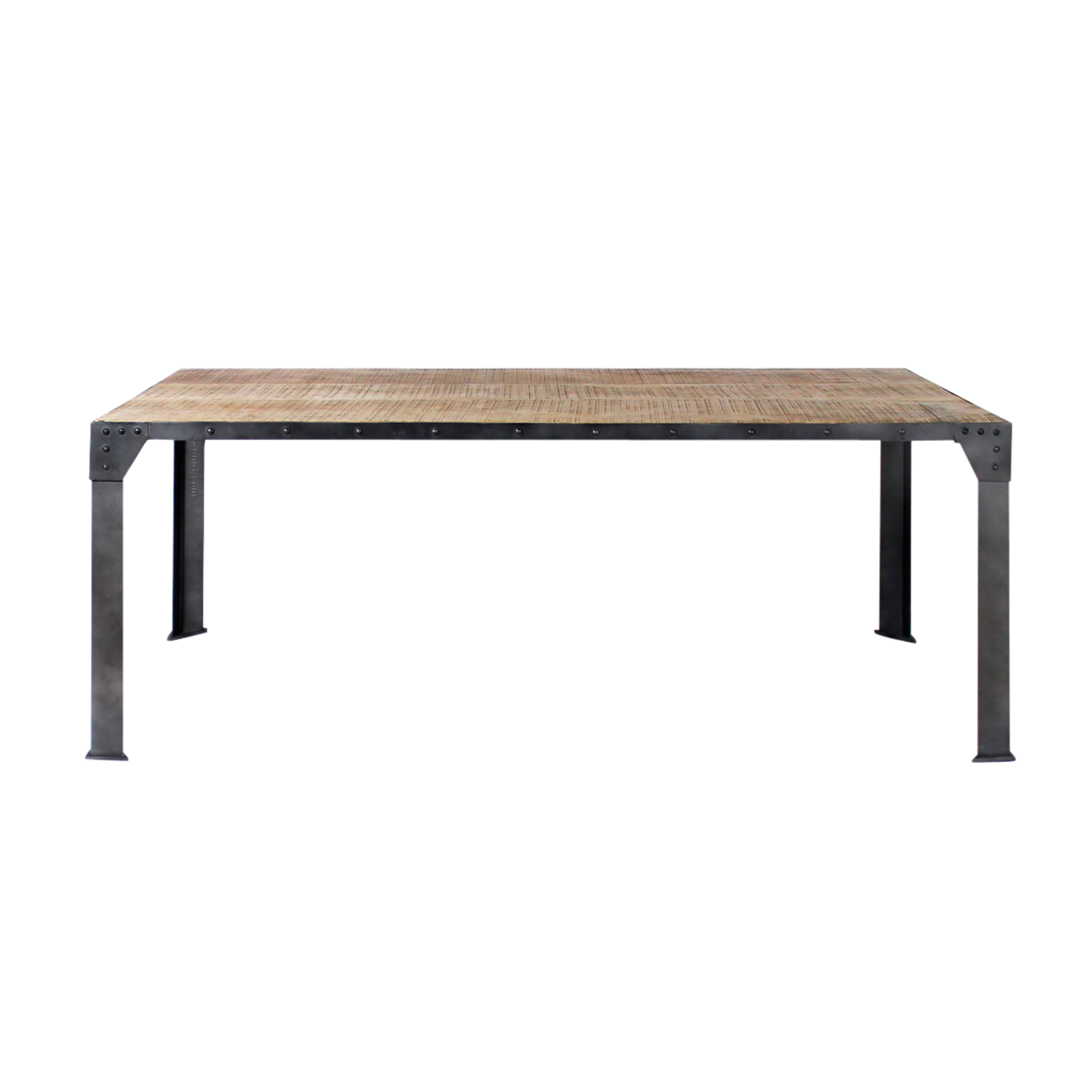 table industrielle bois et métal