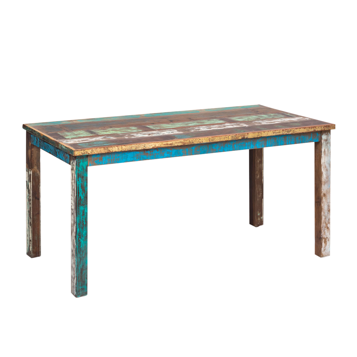 Table à manger en bois coloré Ethnik