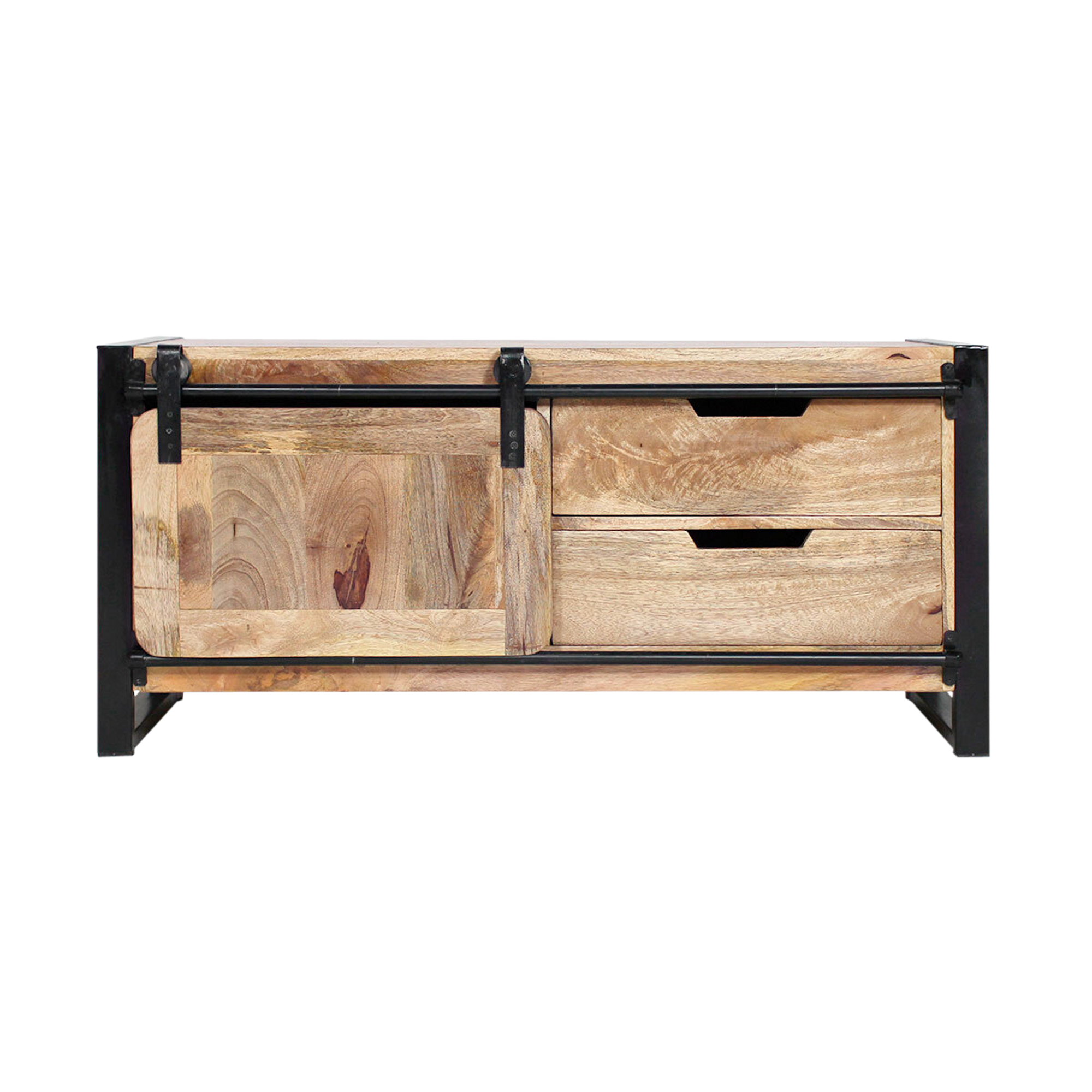 Meuble TV en bois de manguier New-York 120 cm